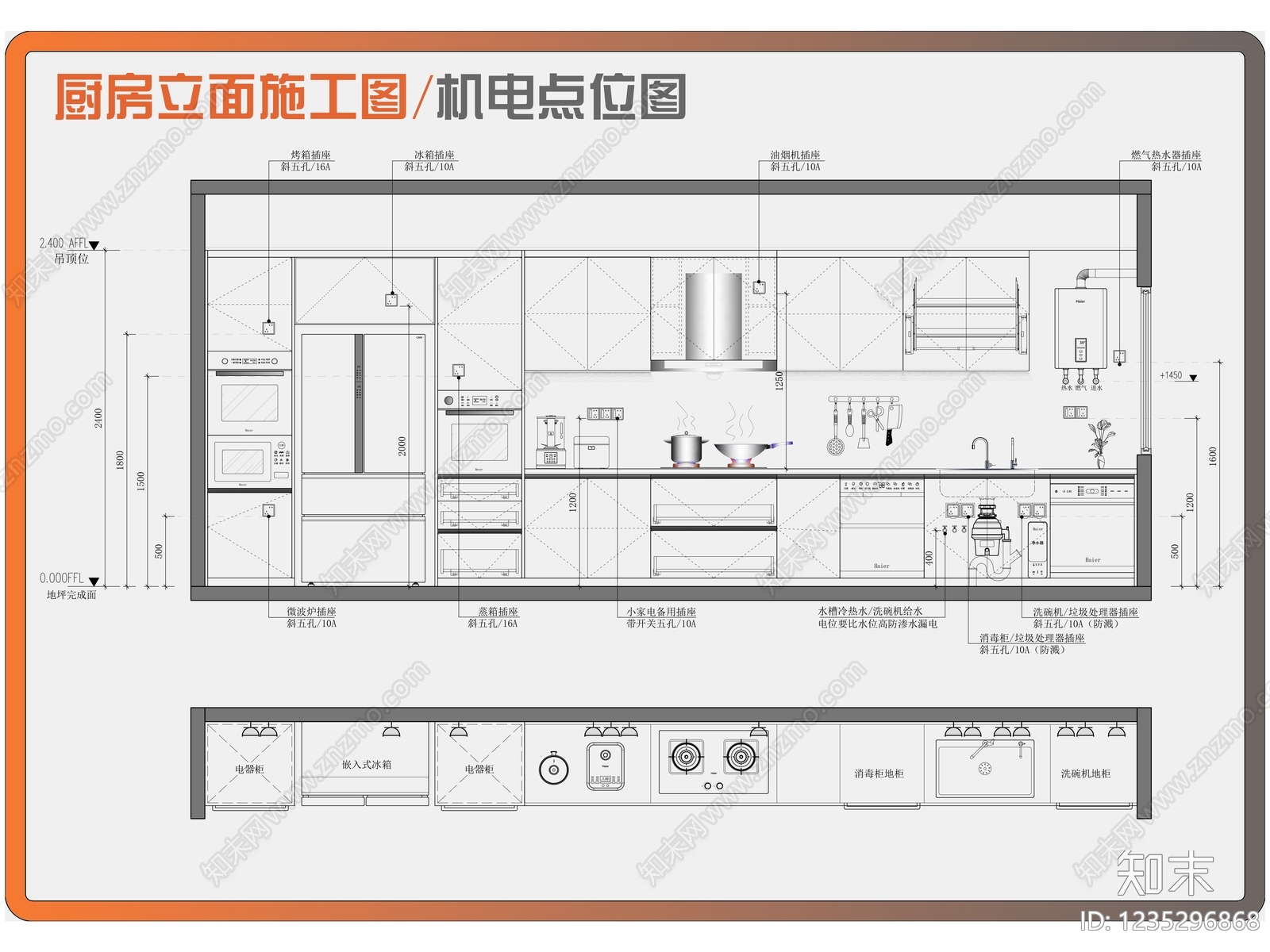 厨房CAD图纸
