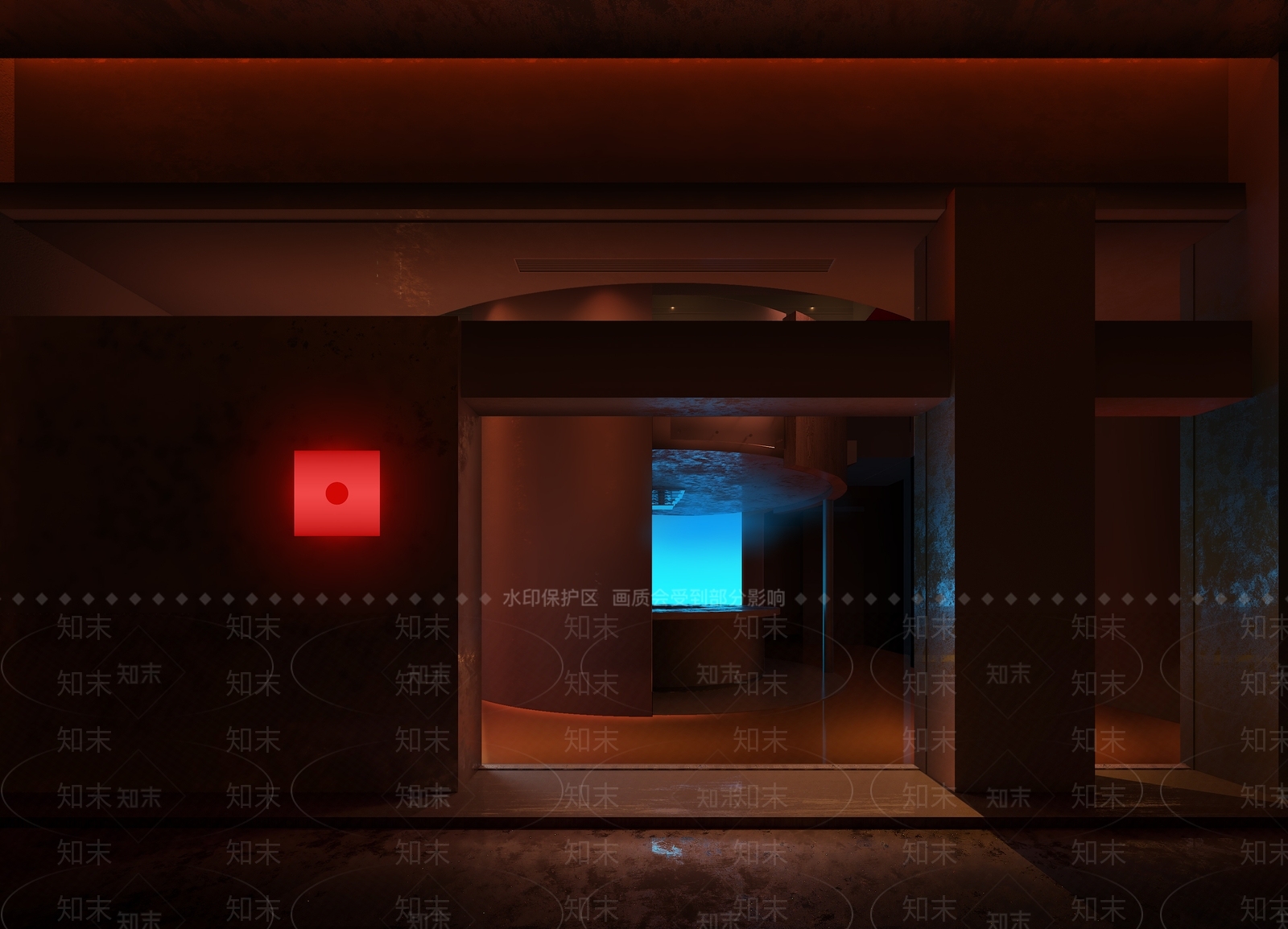赛博朋克风酒馆3D模型下载【ID:1235301980】
