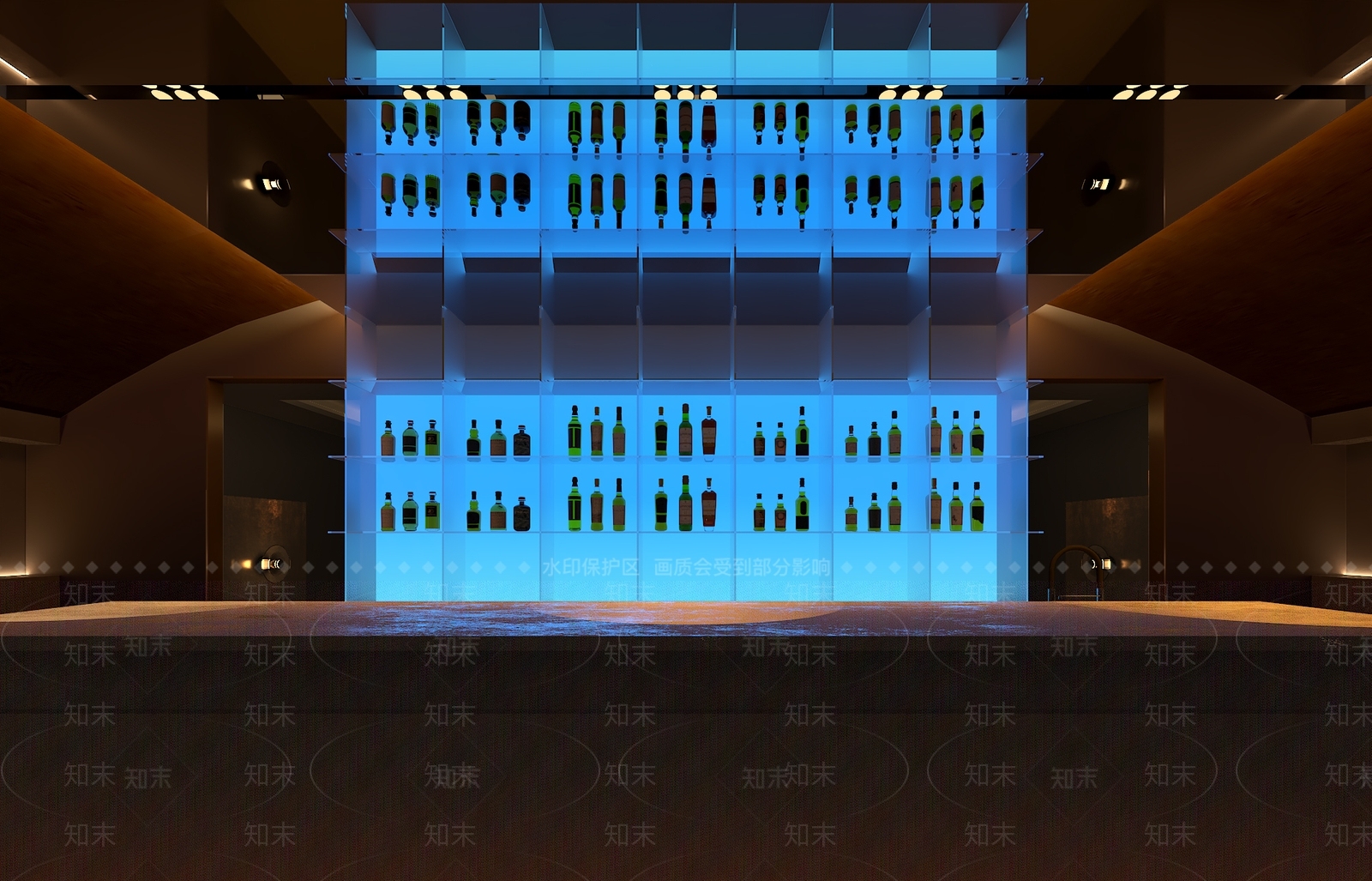 赛博朋克风酒馆3D模型下载【ID:1235301980】