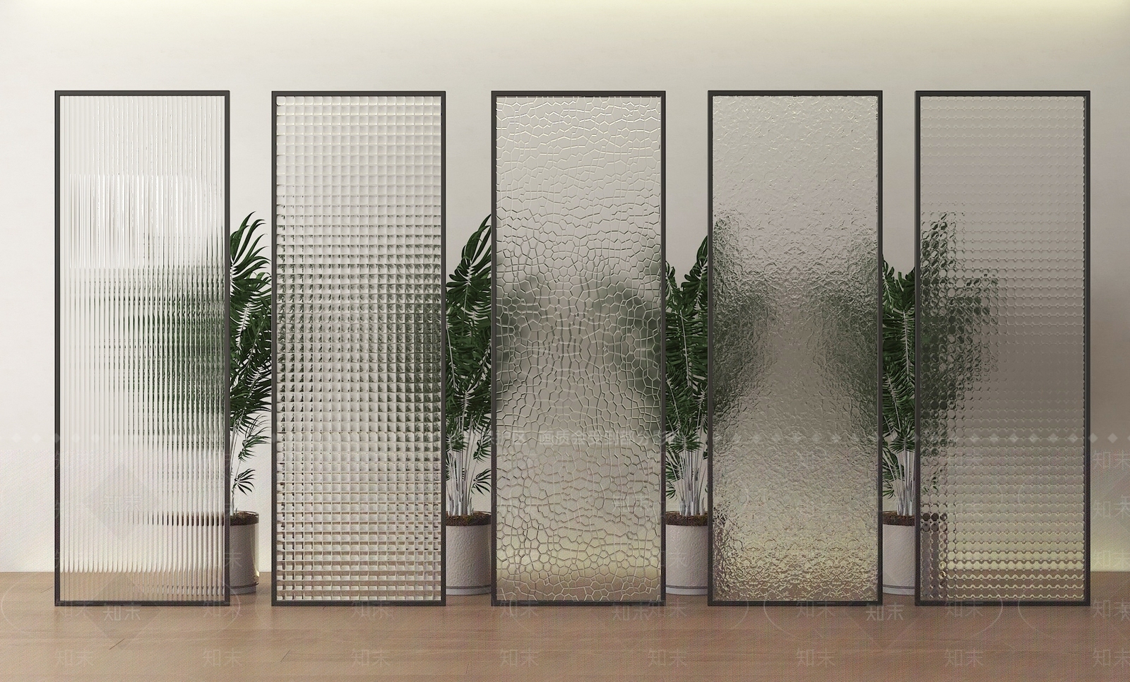 现代简约玻璃3D模型下载【ID:1235308097】