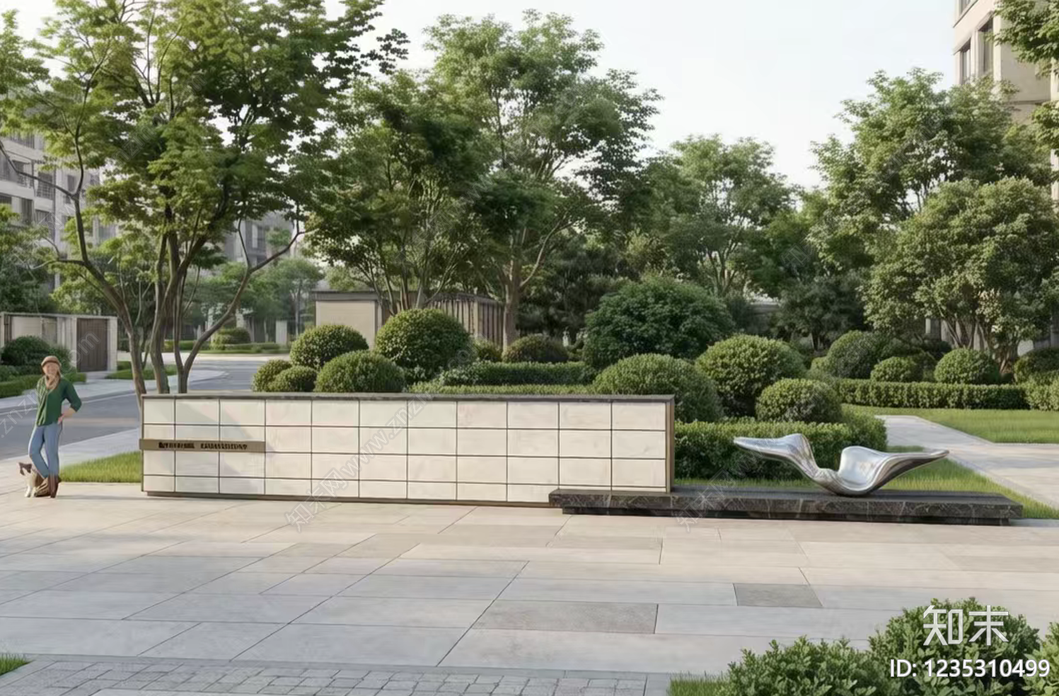 景墙cad施工图下载【ID:1235310499】