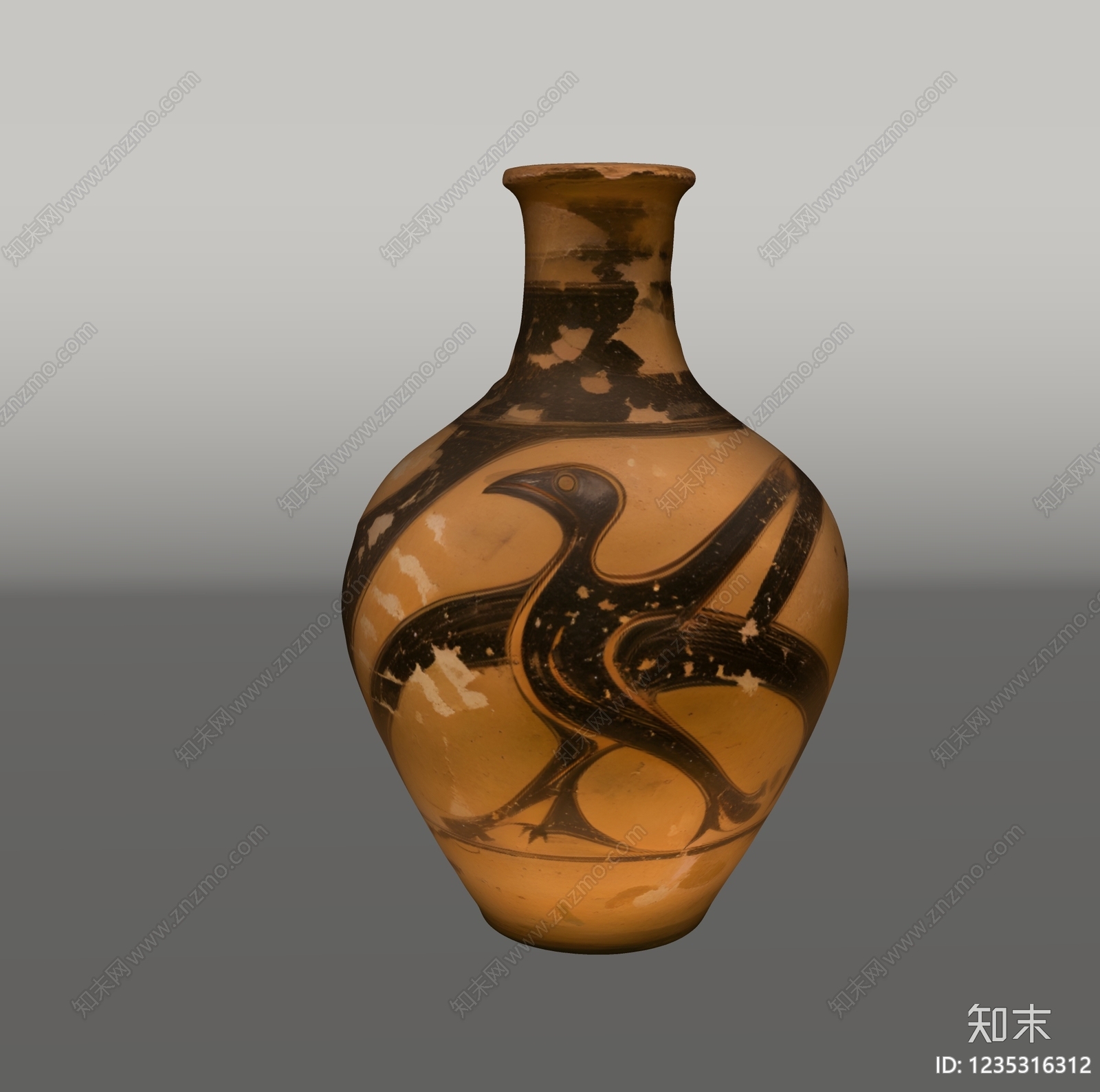 复古罐子SU模型下载【ID:1235316312】