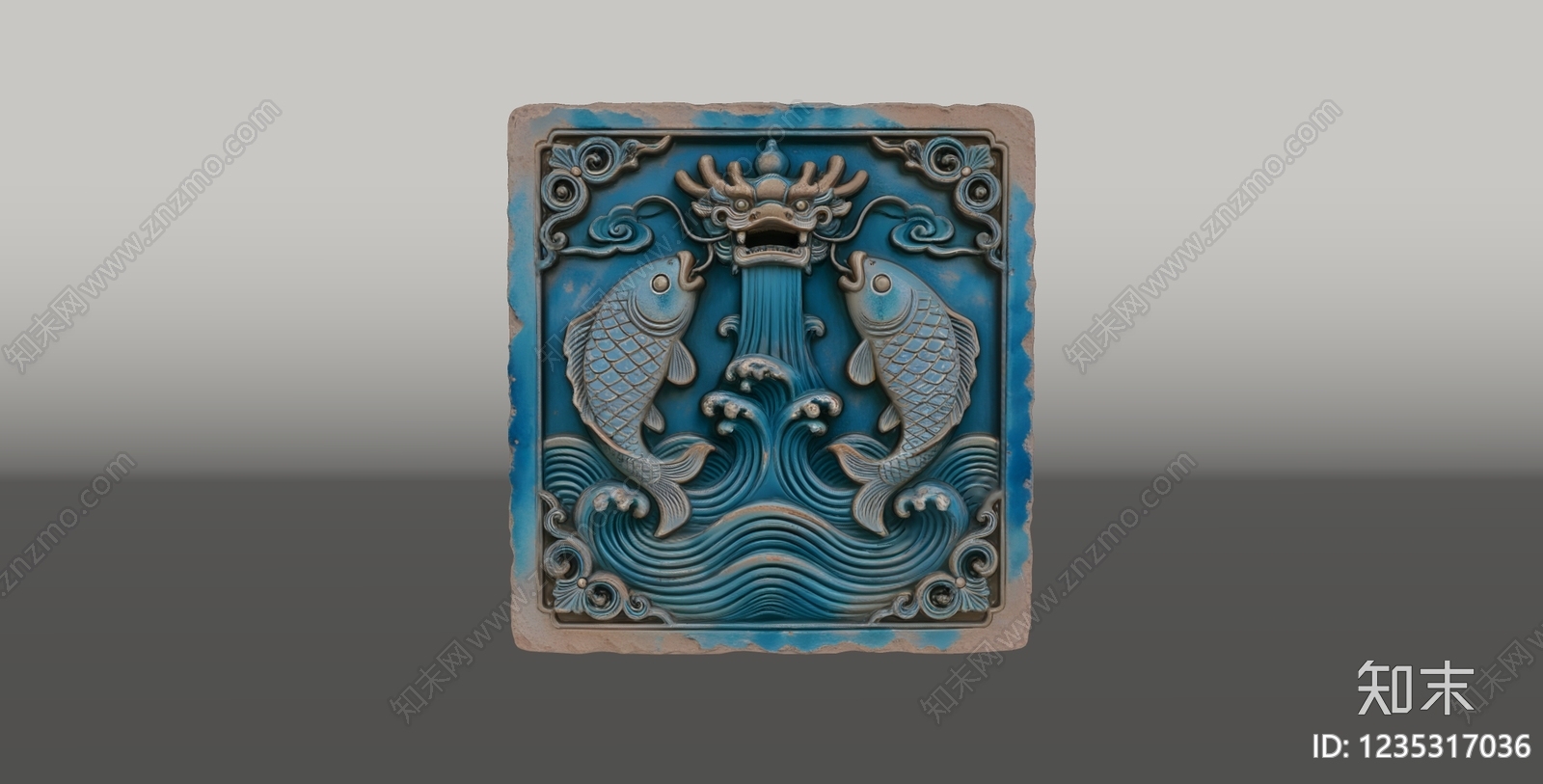 中式雕塑摆件SU模型下载【ID:1235317036】
