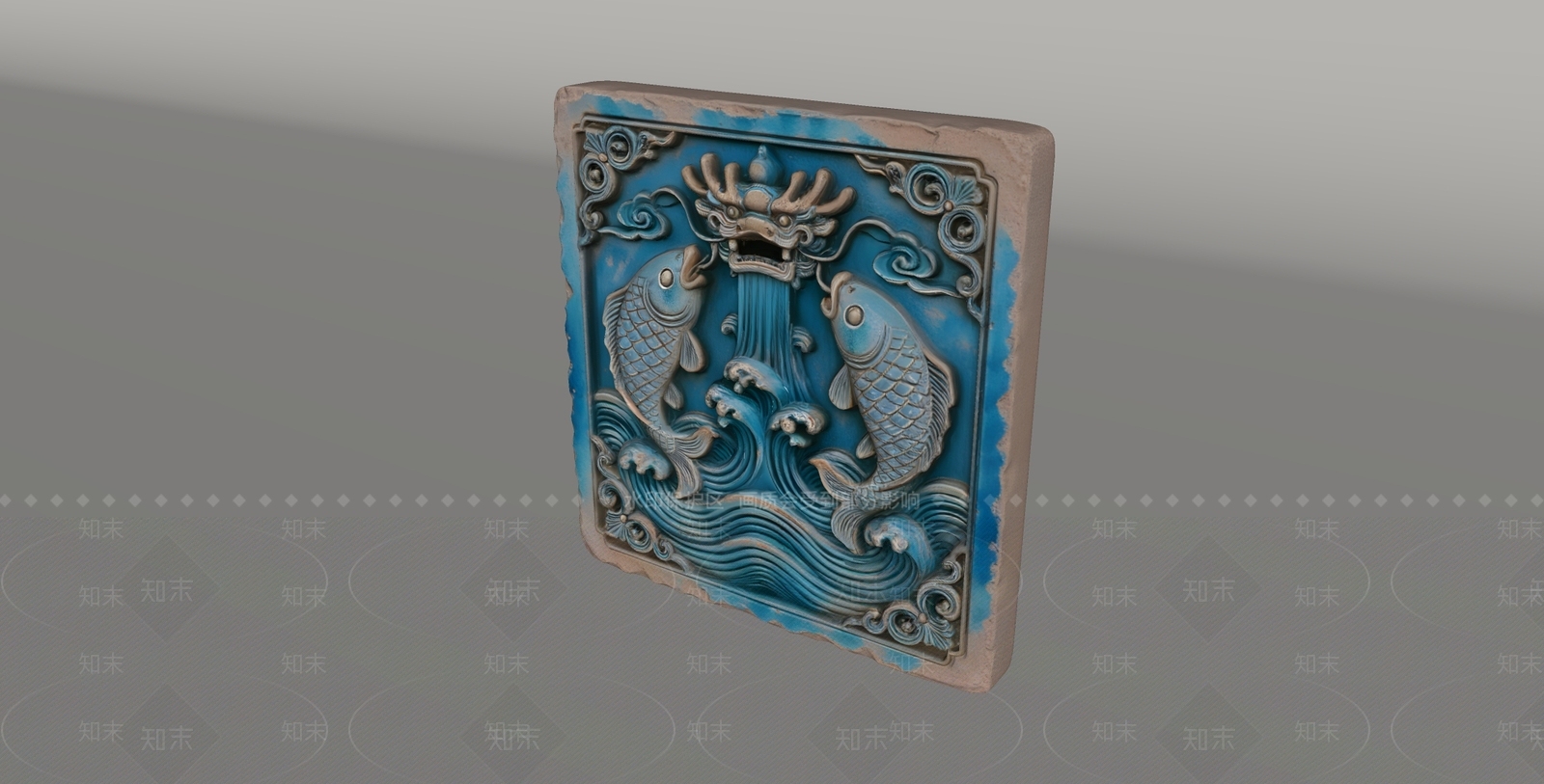 中式雕塑摆件SU模型下载【ID:1235317036】