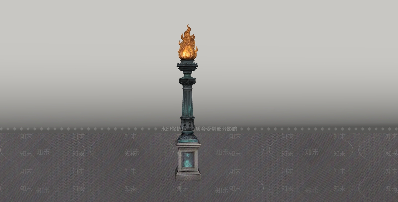 欧式户外落地灯SU模型下载【ID:1235318547】