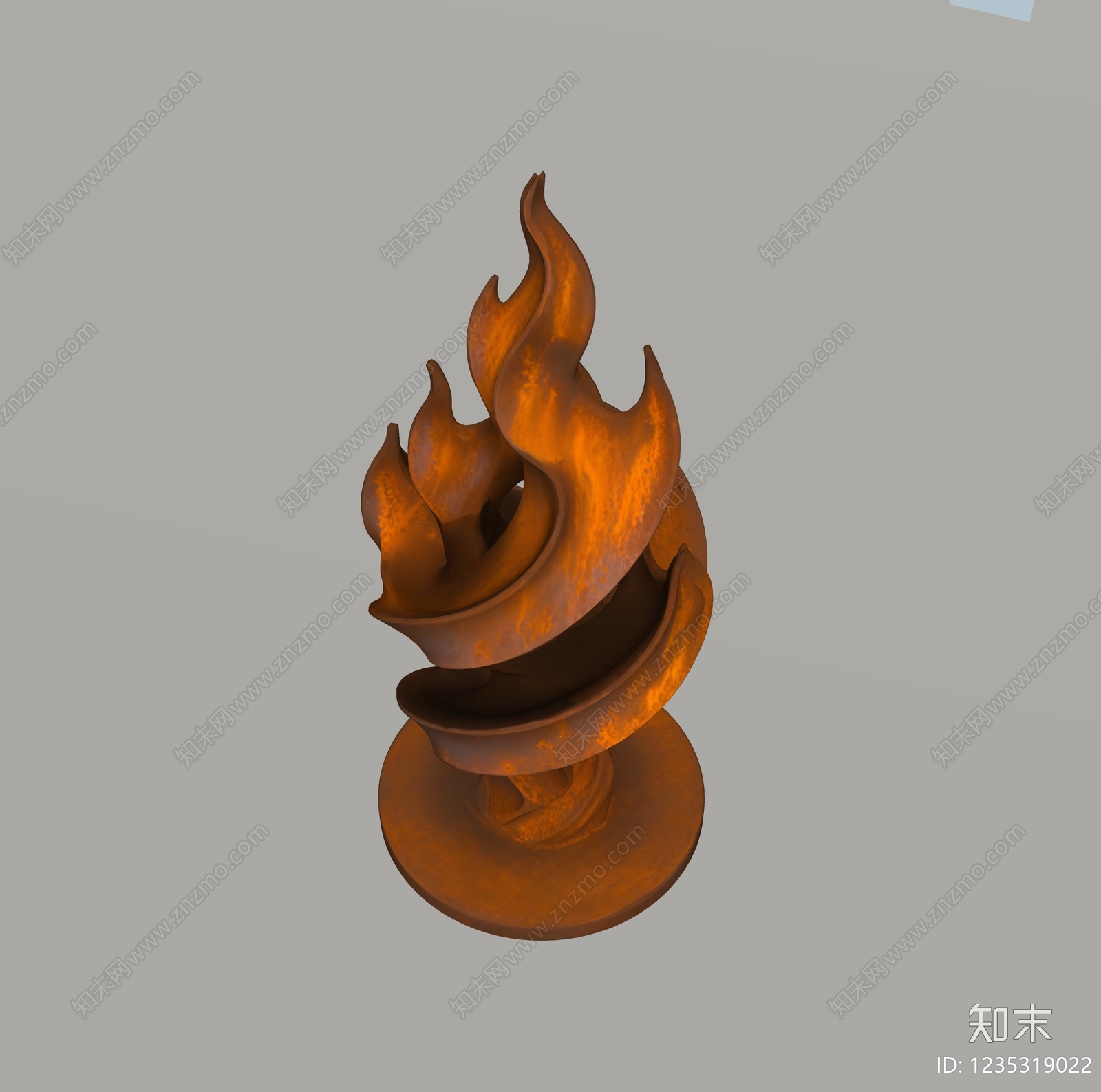 工业风雕塑摆件SU模型下载【ID:1235319022】
