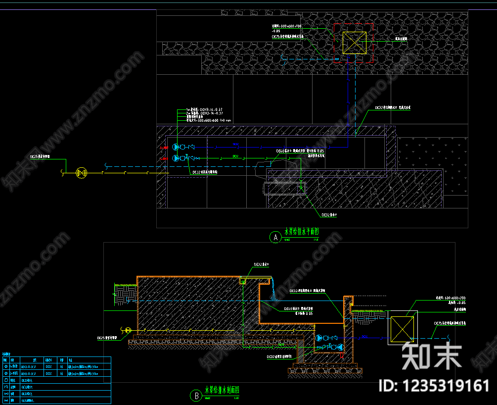 庭院cad施工图下载【ID:1235319161】