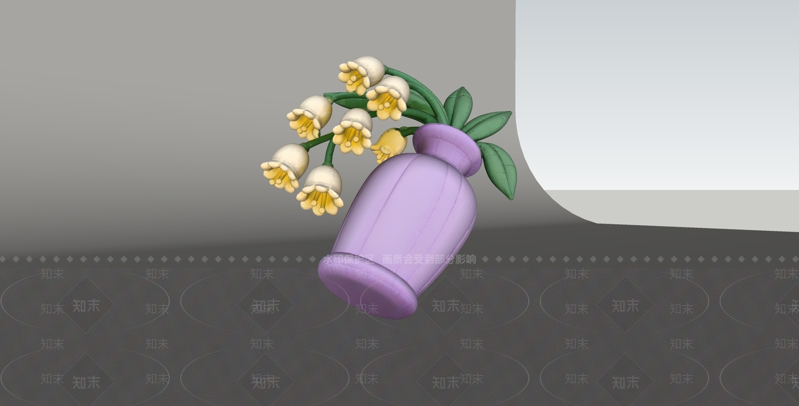 奶油风花瓶SU模型下载【ID:1235319412】
