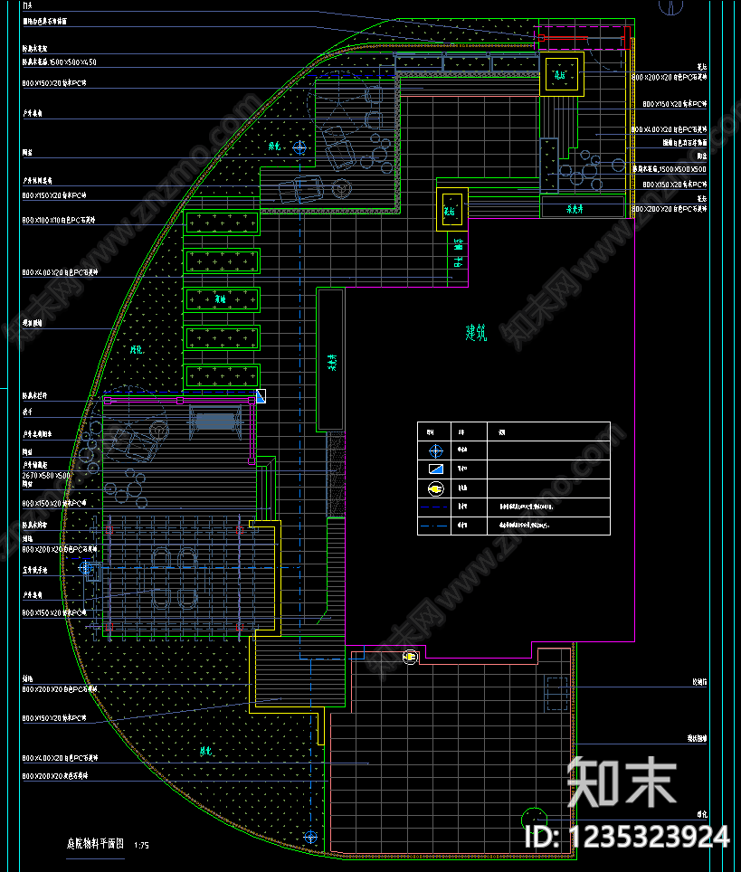 庭院cad施工图下载【ID:1235323924】