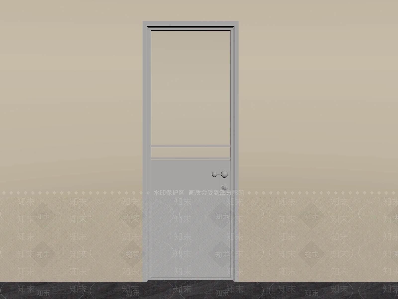 现代单开门SU模型下载【ID:1235356449】