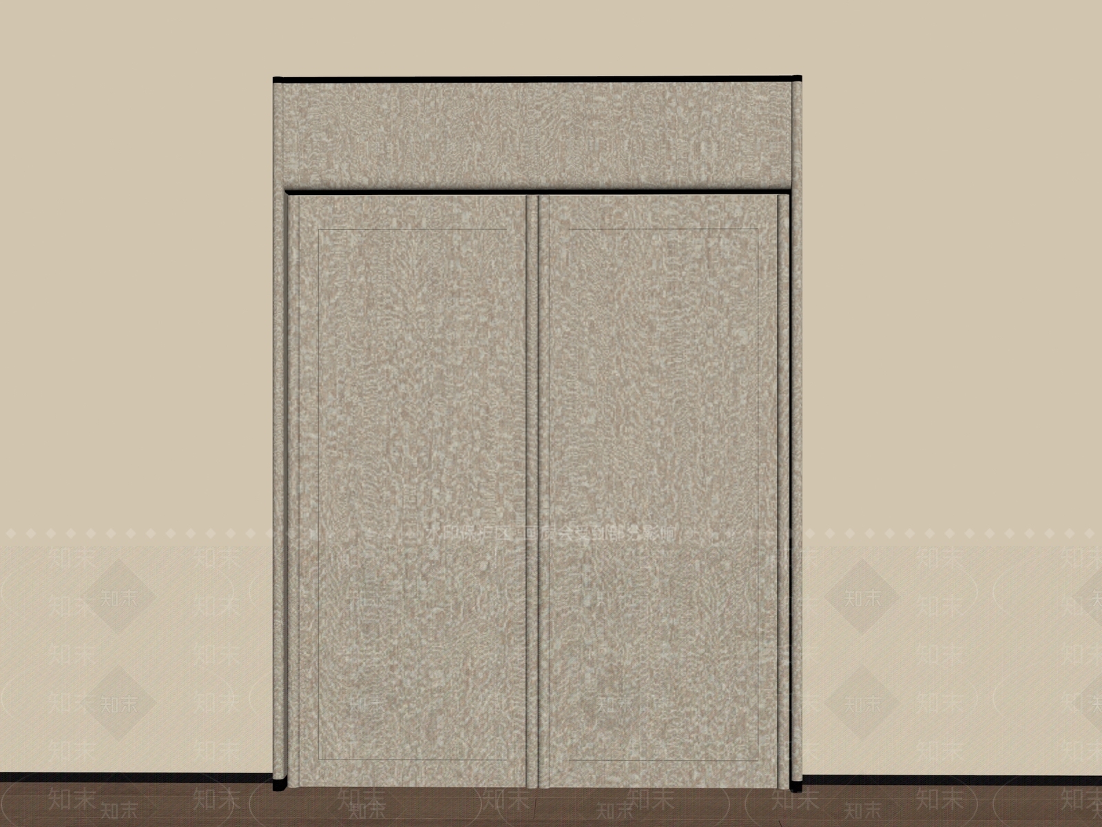 轻奢双开门3D模型下载【ID:1235357327】
