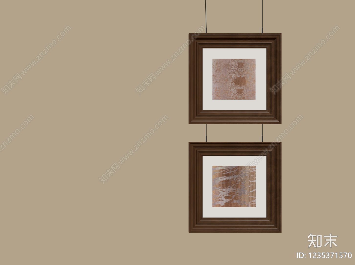 奶油风画框SU模型下载【ID:1235371570】