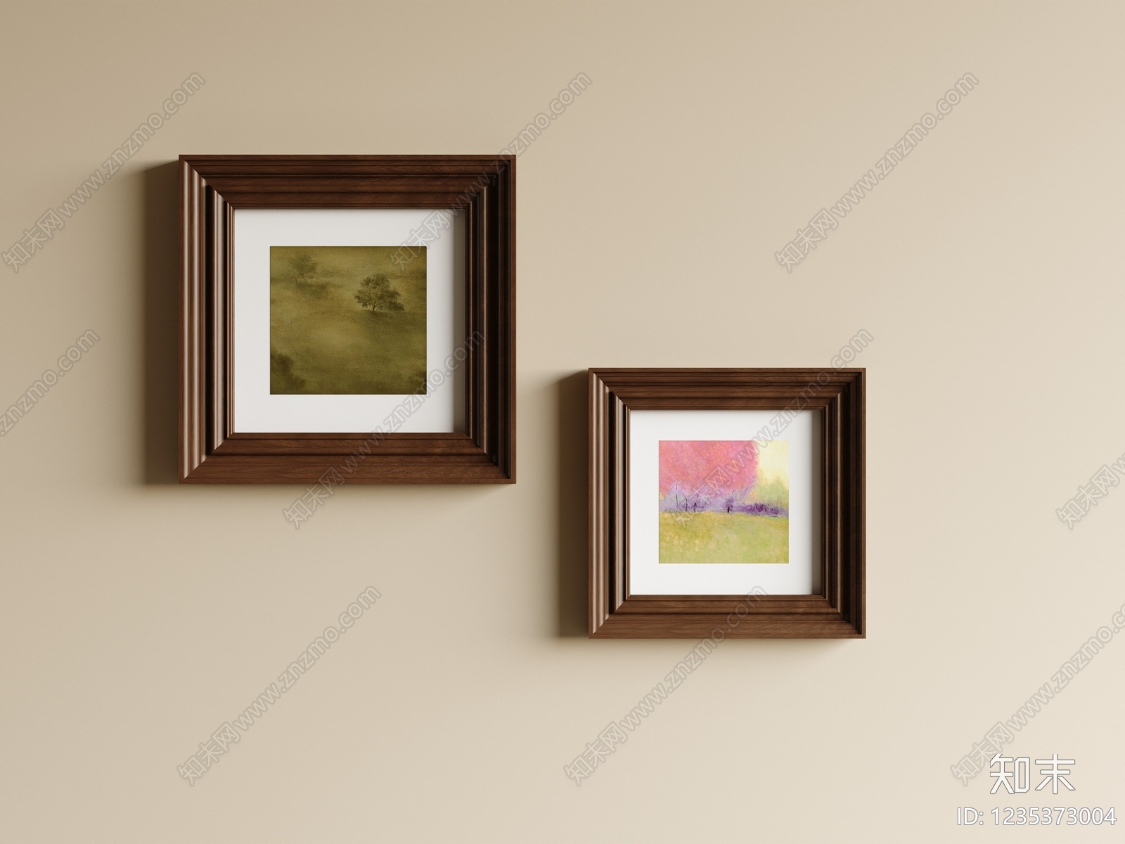中古风画框SU模型下载【ID:1235373004】