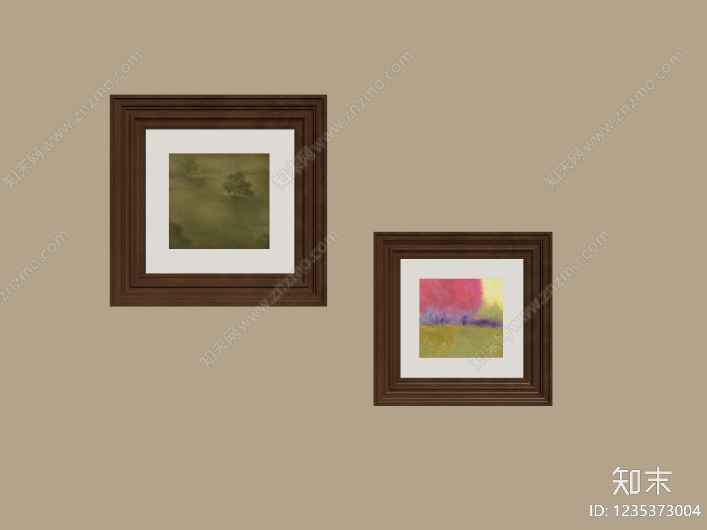 中古风画框SU模型下载【ID:1235373004】