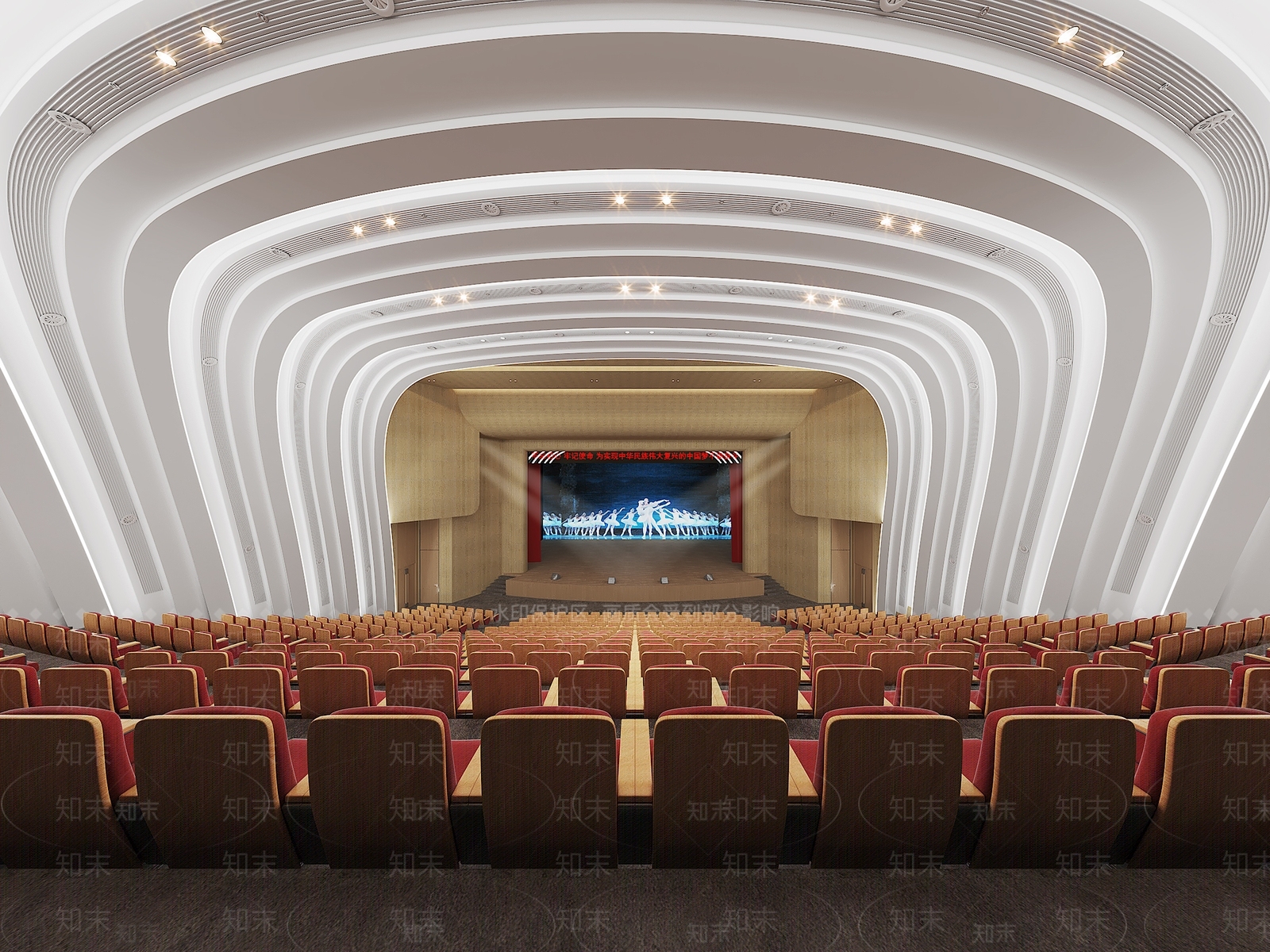 现代报告厅3D模型下载【ID:1235375623】