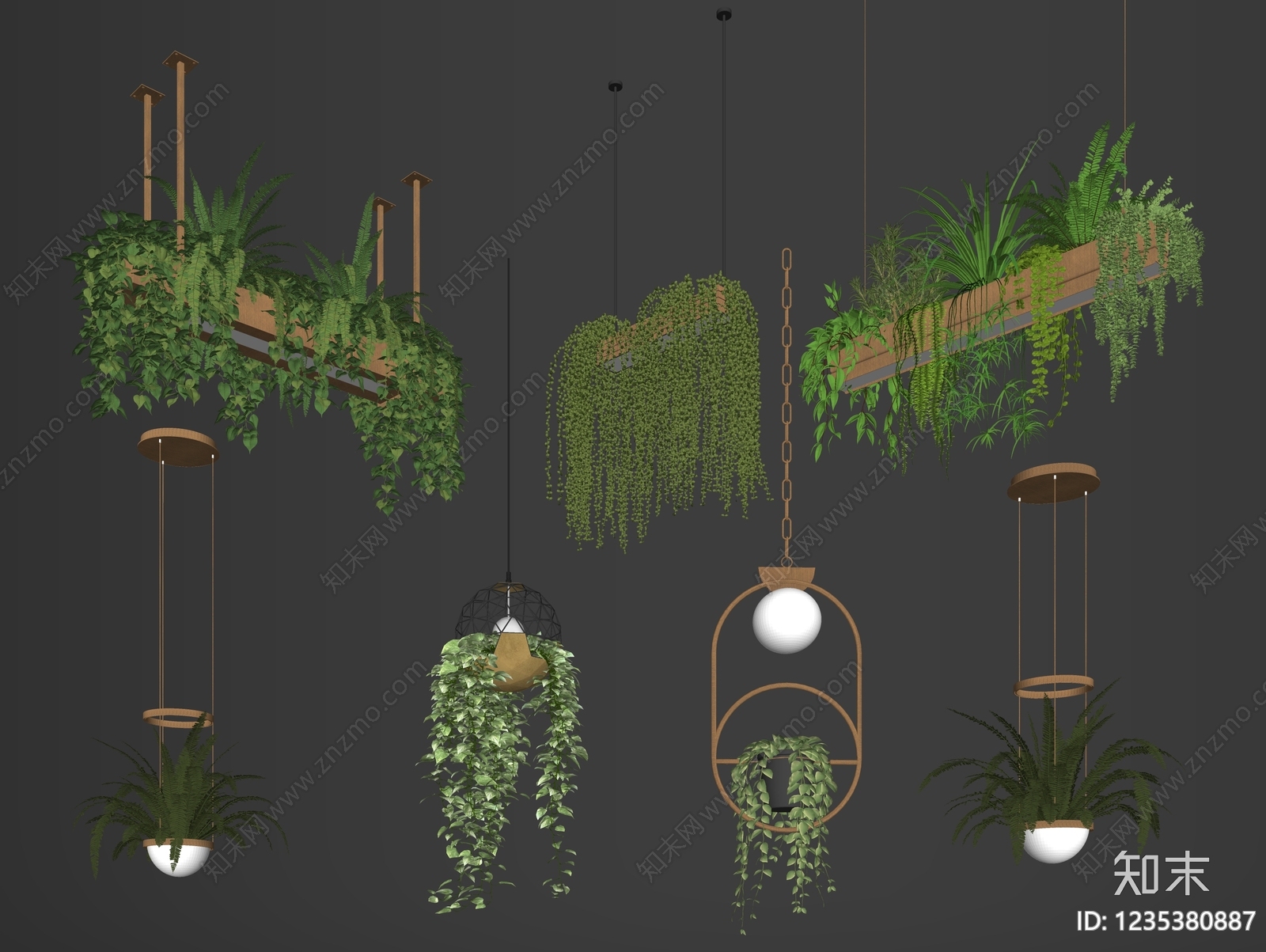 轻奢艺术吊灯SU模型下载【ID:1235380887】