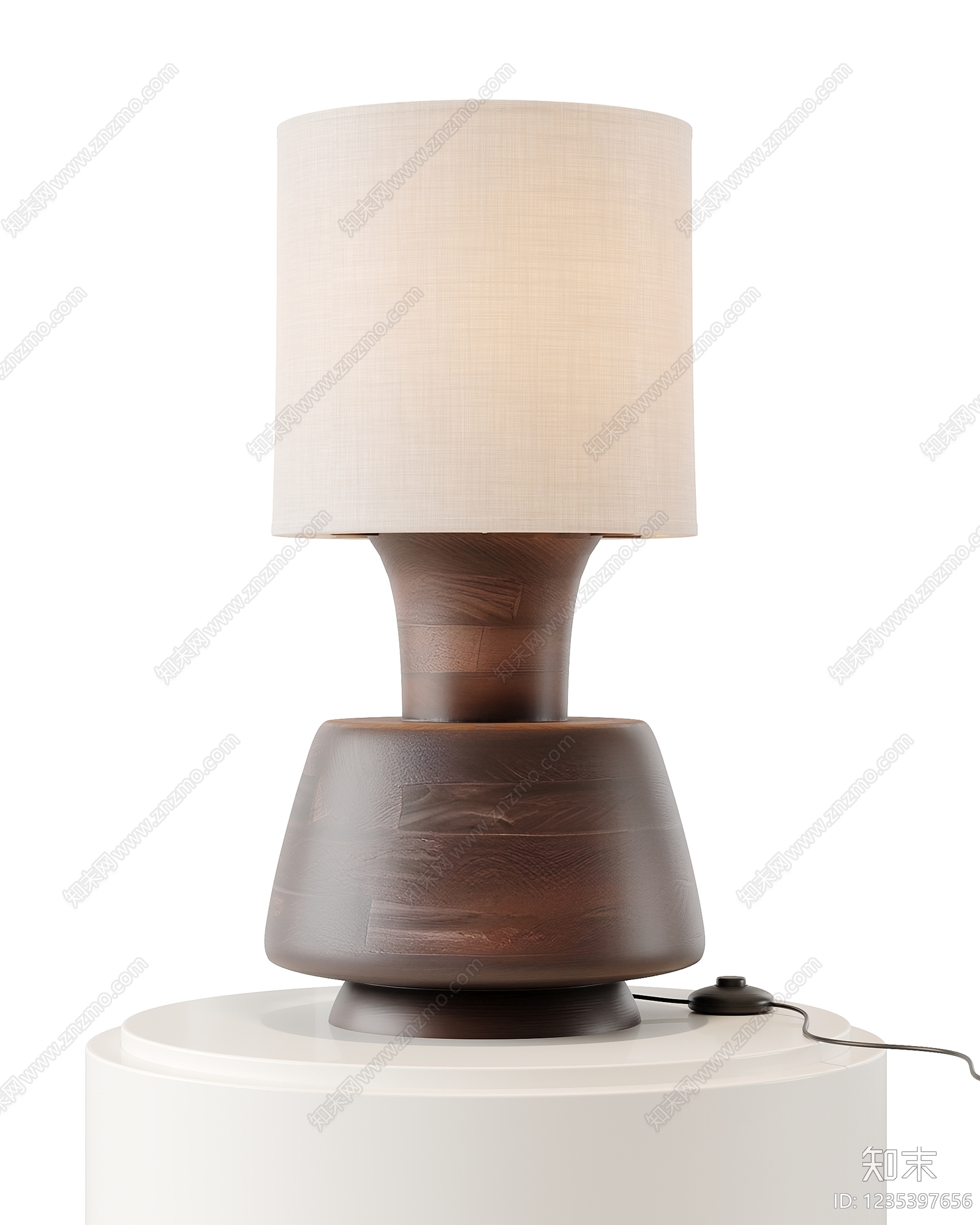 中古风台灯SU模型下载【ID:1235397656】