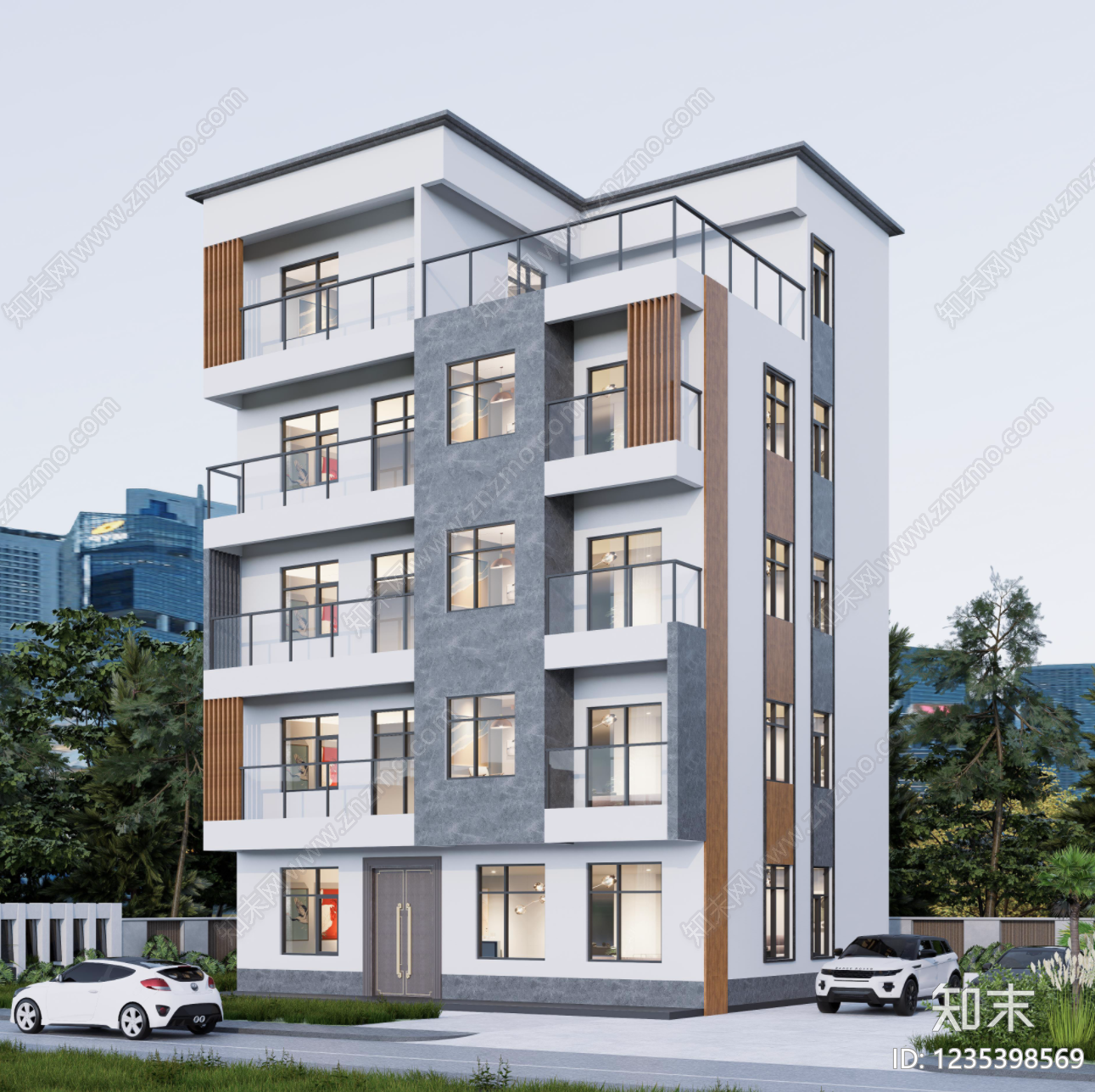 别墅建筑cad施工图下载【ID:1235398569】