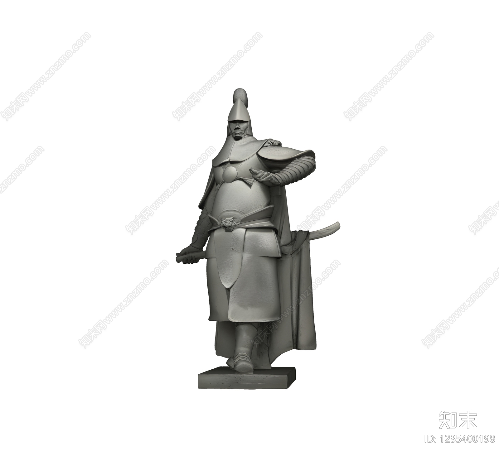 中式雕塑摆件SU模型下载【ID:1235400198】