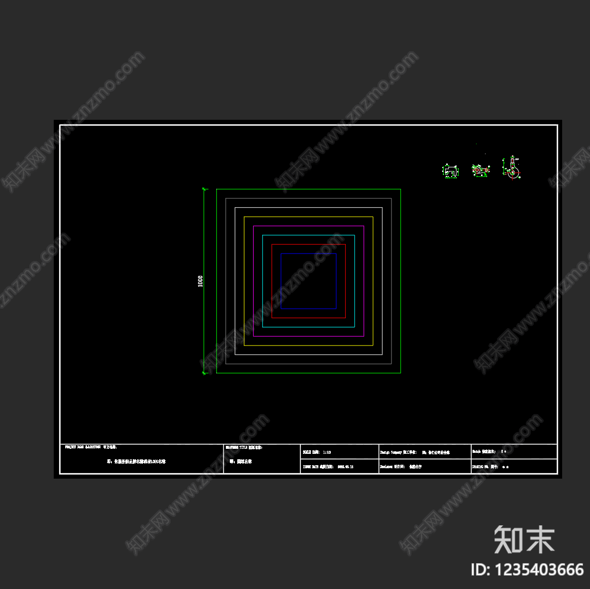 比例尺图库cad施工图下载【ID:1235403666】