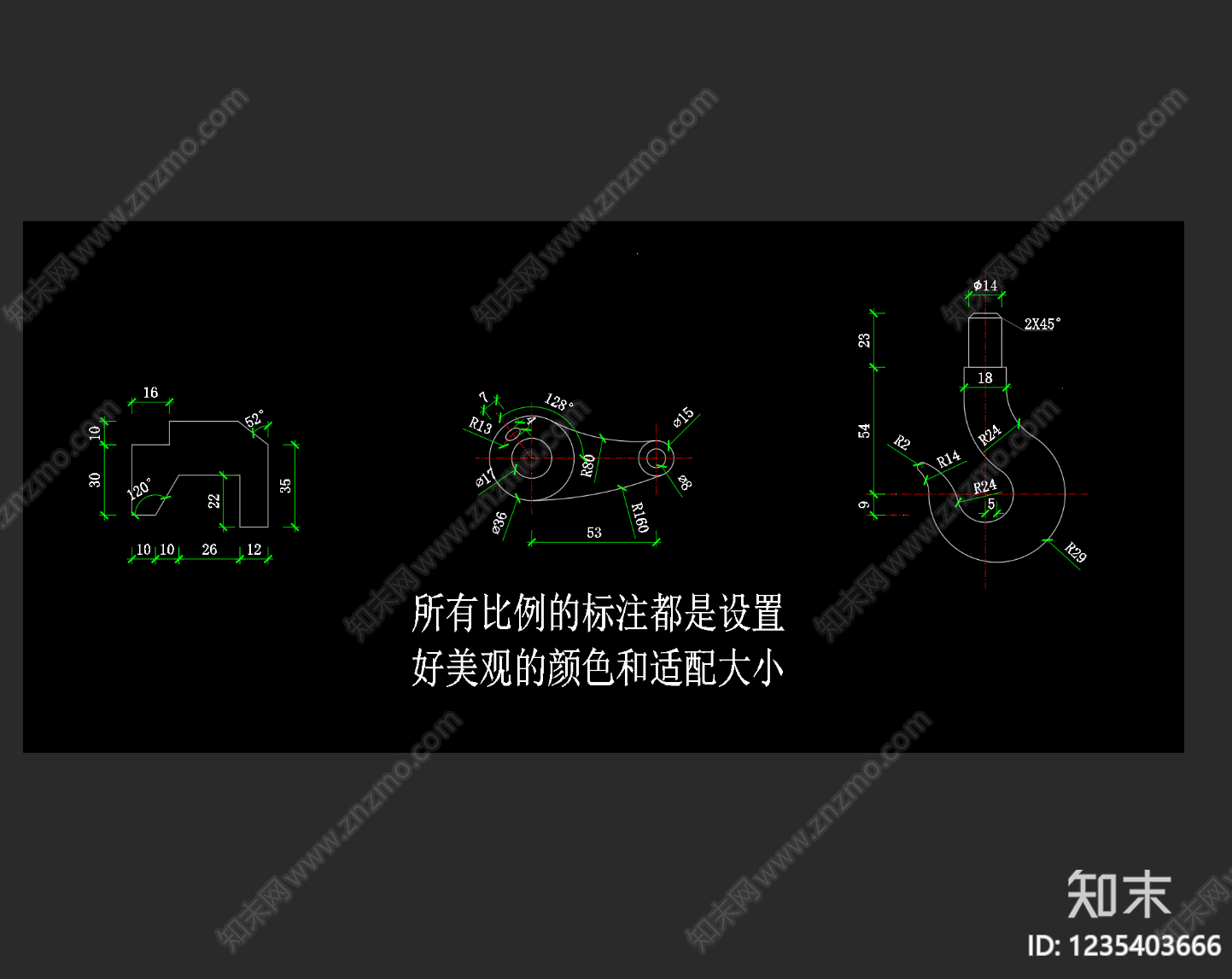 比例尺图库cad施工图下载【ID:1235403666】