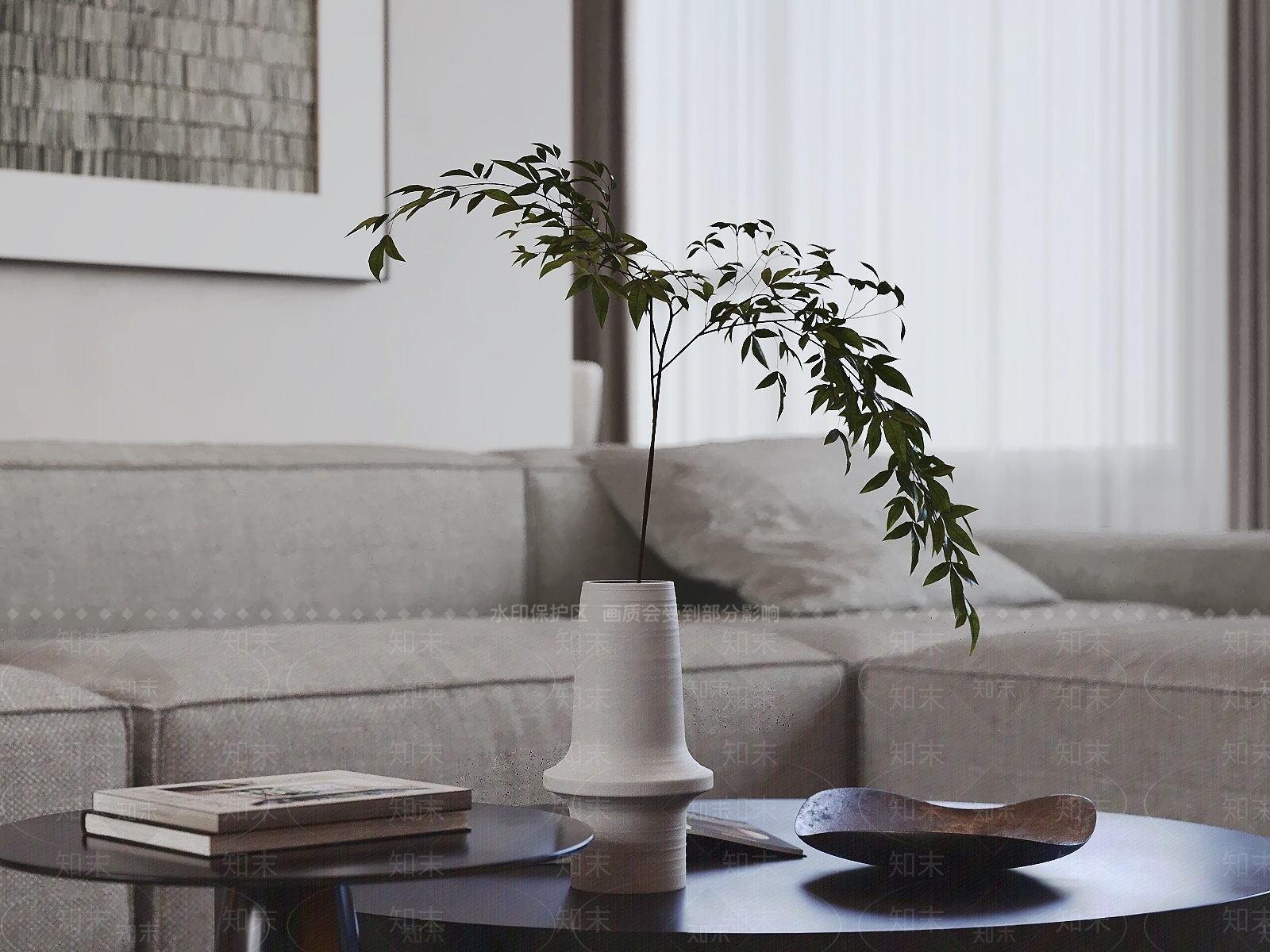 现代简约花艺3D模型下载【ID:1235420868】