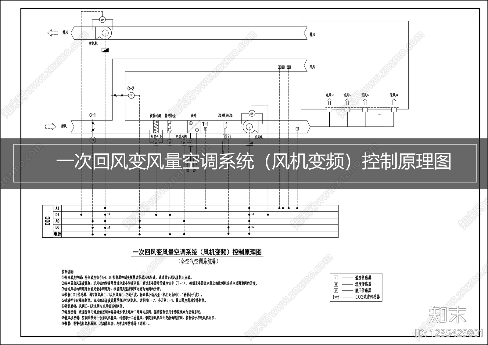 空调系统cad施工图下载【ID:1235429801】