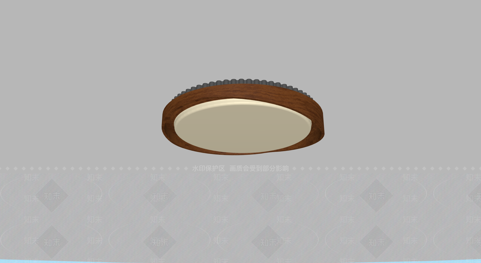 原木风吸顶灯SU模型下载【ID:1235433141】