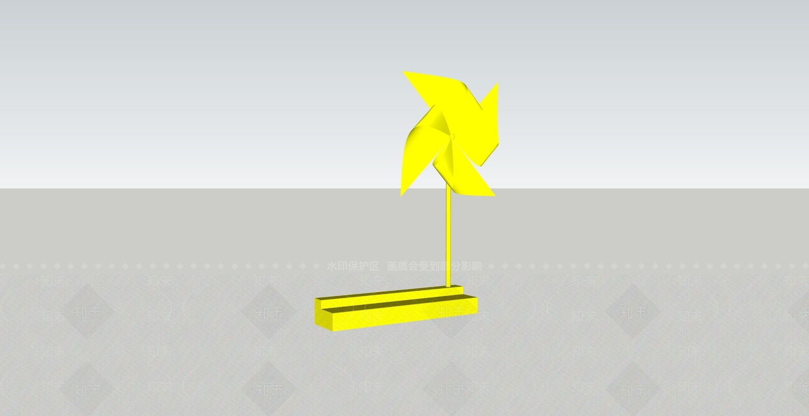 极简雕塑摆件SU模型下载【ID:1235436488】