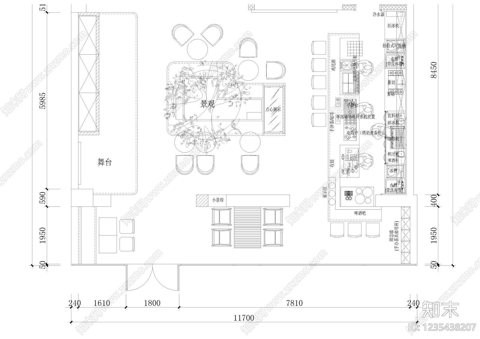 工装平面图cad施工图下载【ID:1235438207】