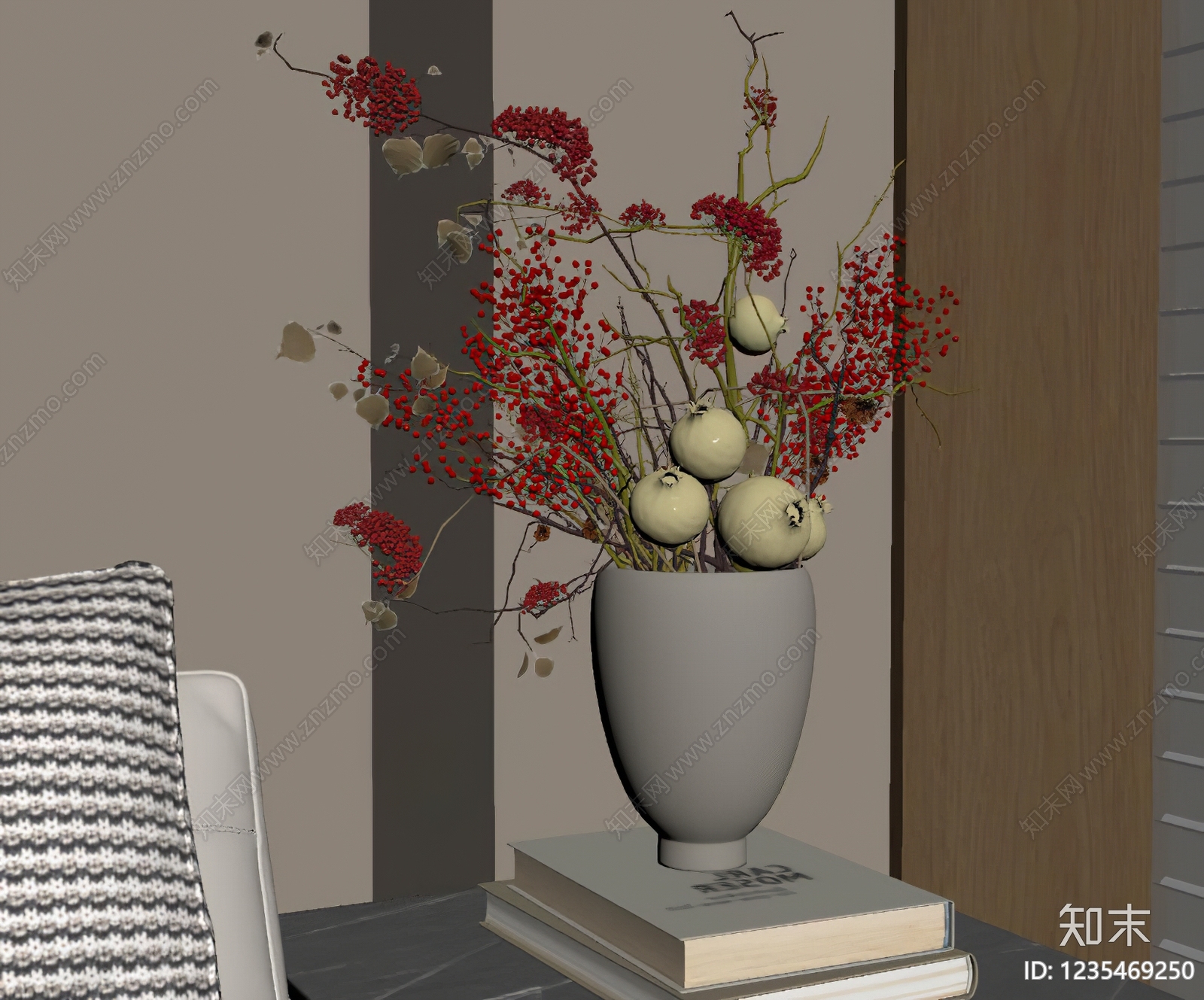 现代简约花艺SU模型下载【ID:1235469250】