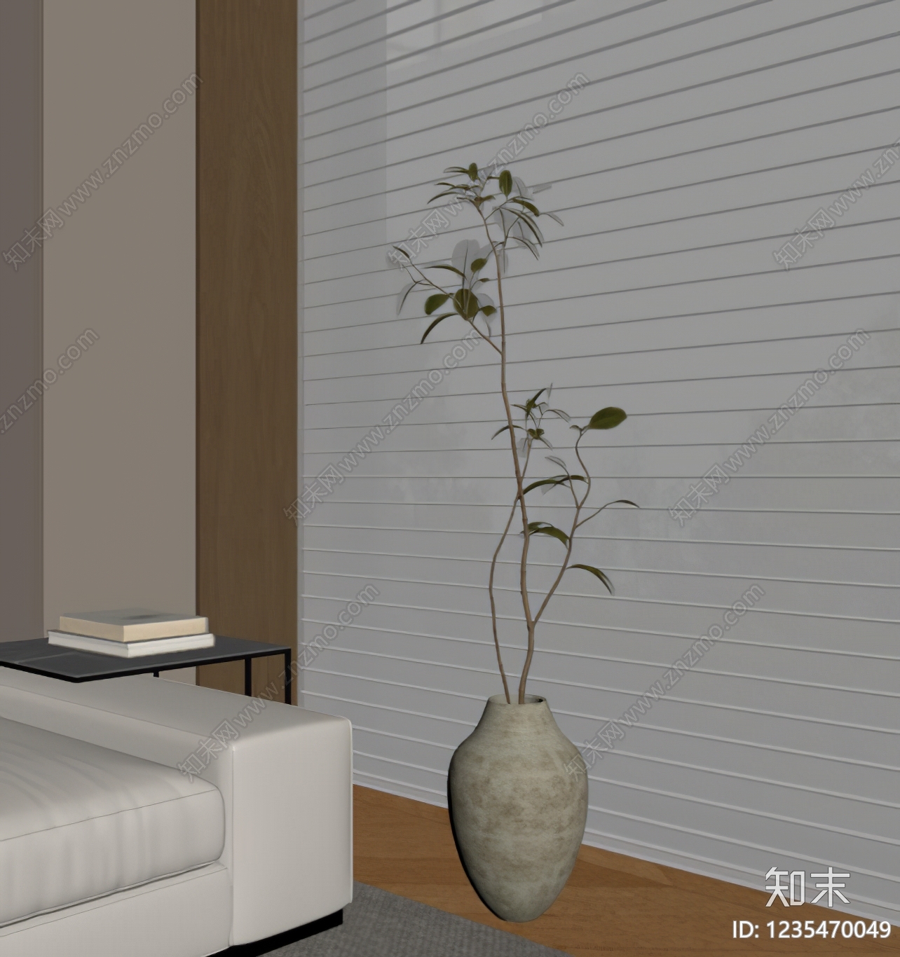 侘寂盆栽SU模型下载【ID:1235470049】
