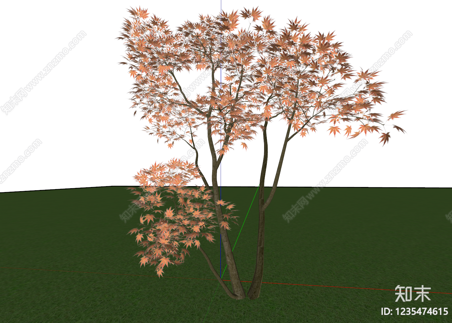 日式乔木SU模型下载【ID:1235474615】