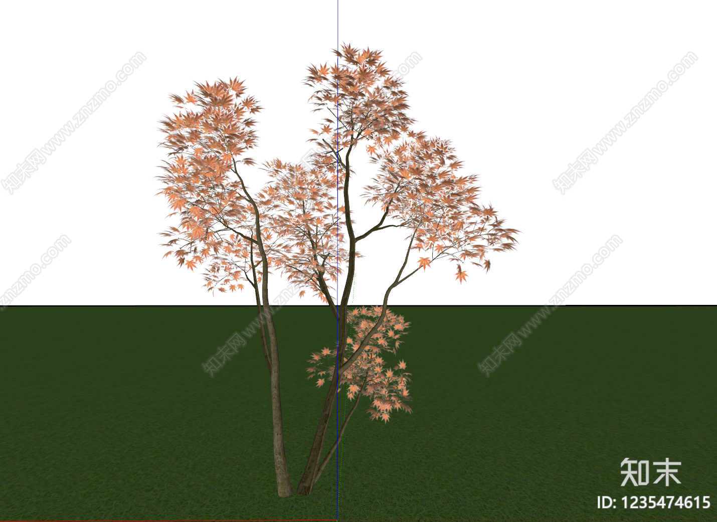 日式乔木SU模型下载【ID:1235474615】