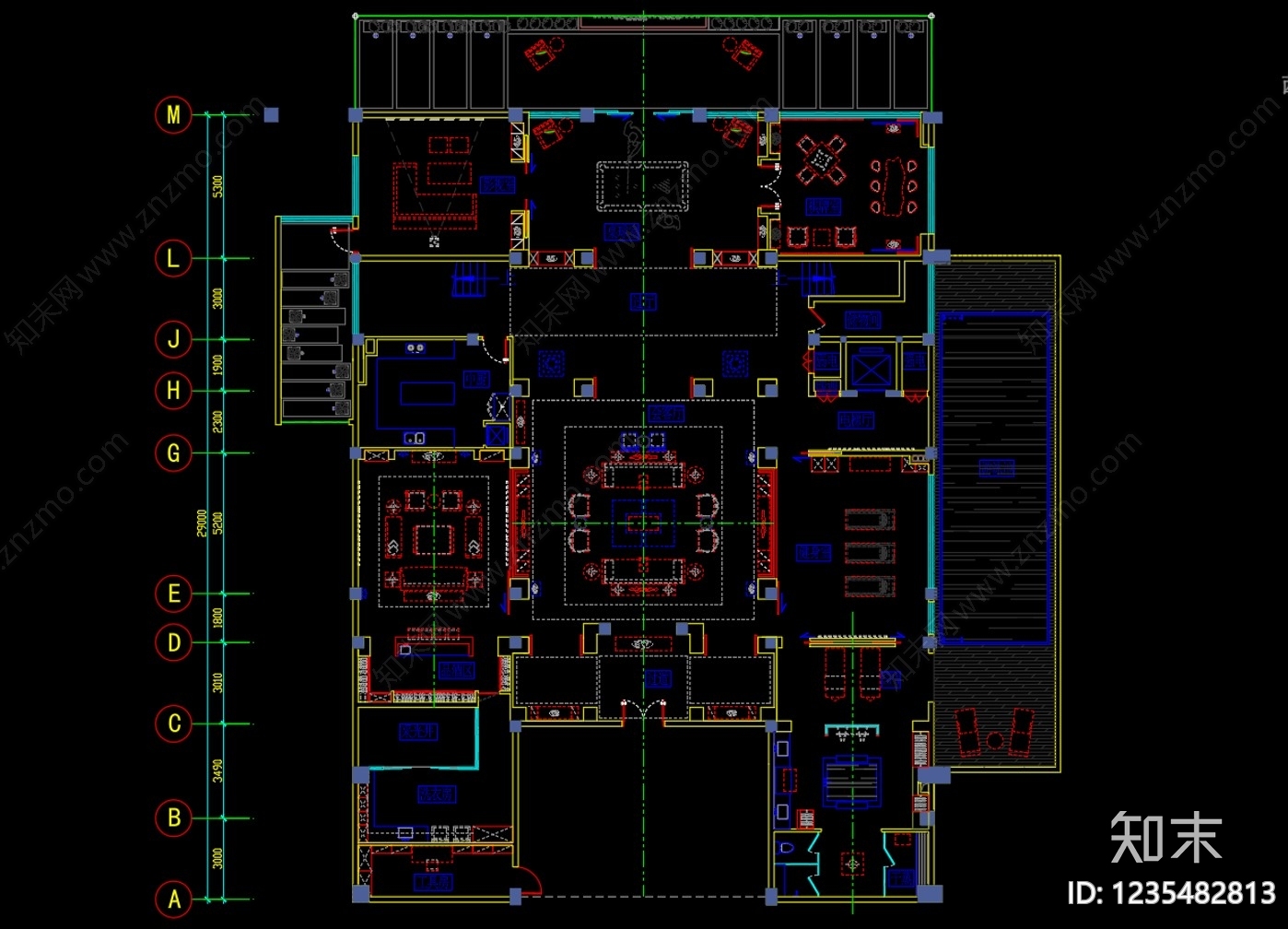 别墅cad施工图下载【ID:1235482813】