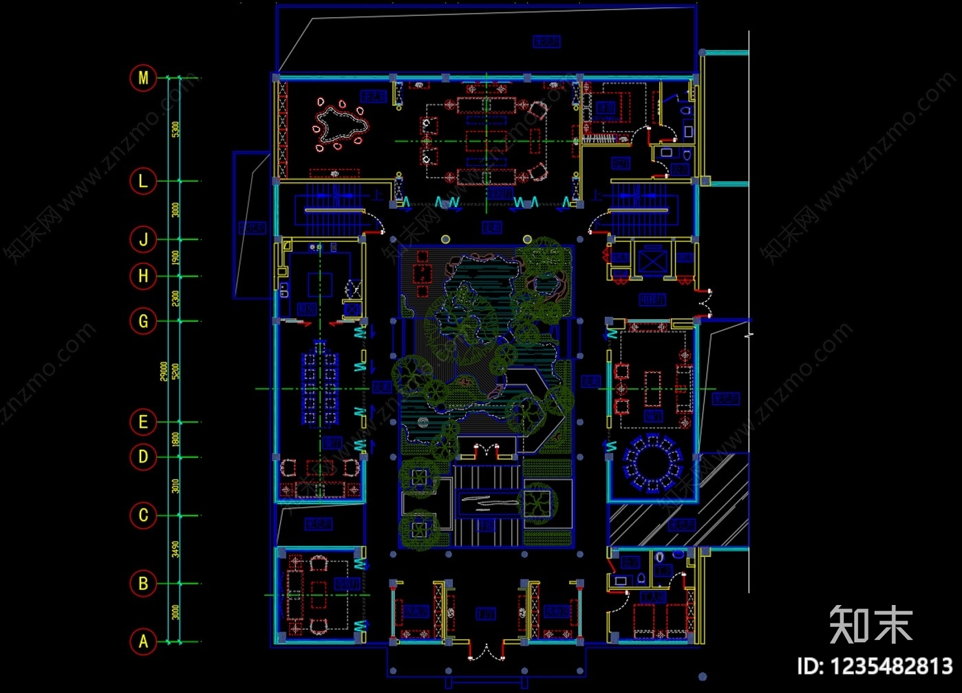 别墅cad施工图下载【ID:1235482813】