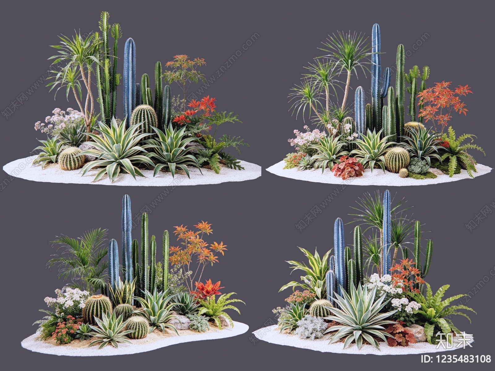 现代主义沙漠植物SU模型下载【ID:1235483108】