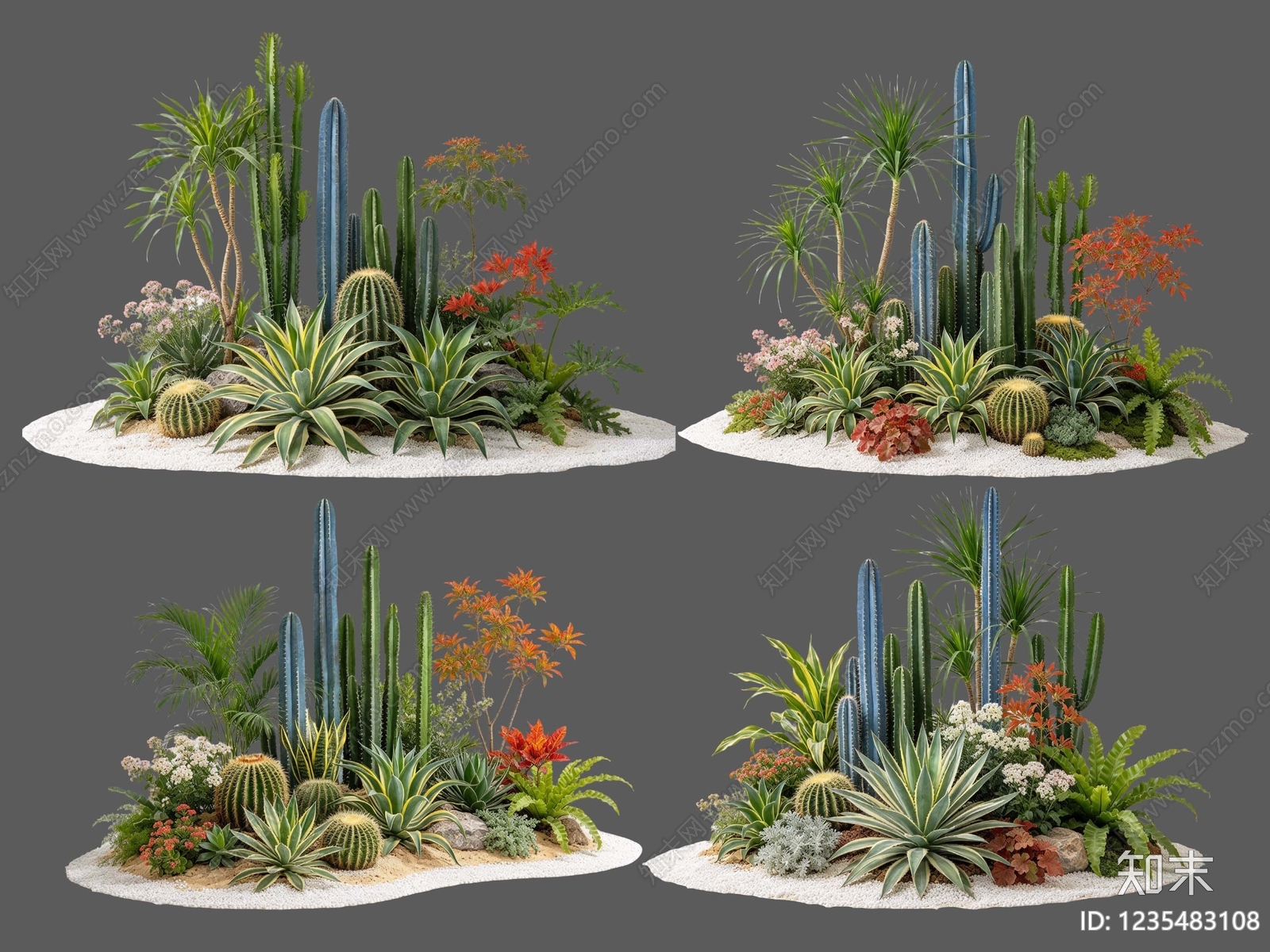 现代主义沙漠植物SU模型下载【ID:1235483108】
