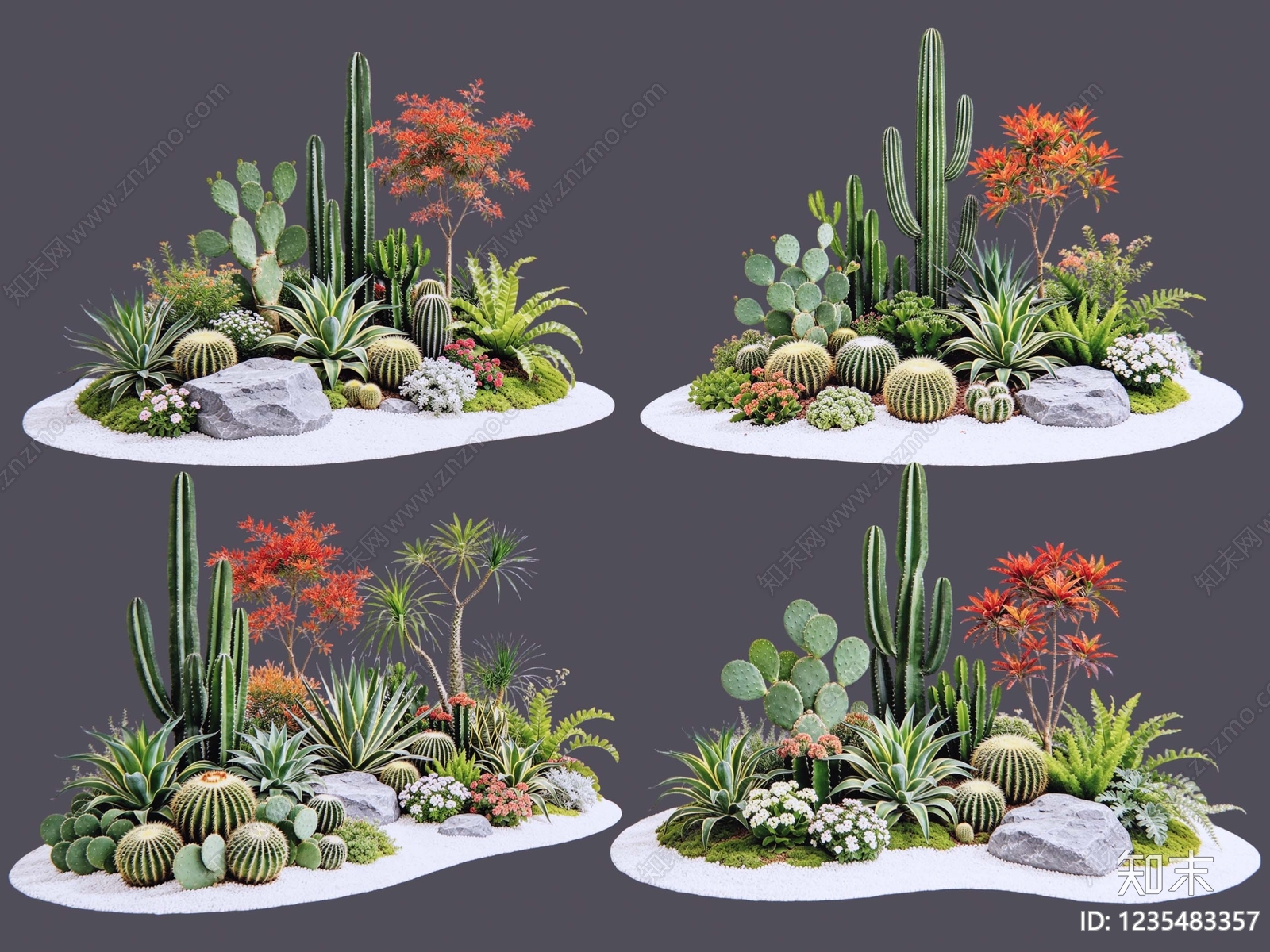 现代主义沙漠植物SU模型下载【ID:1235483357】