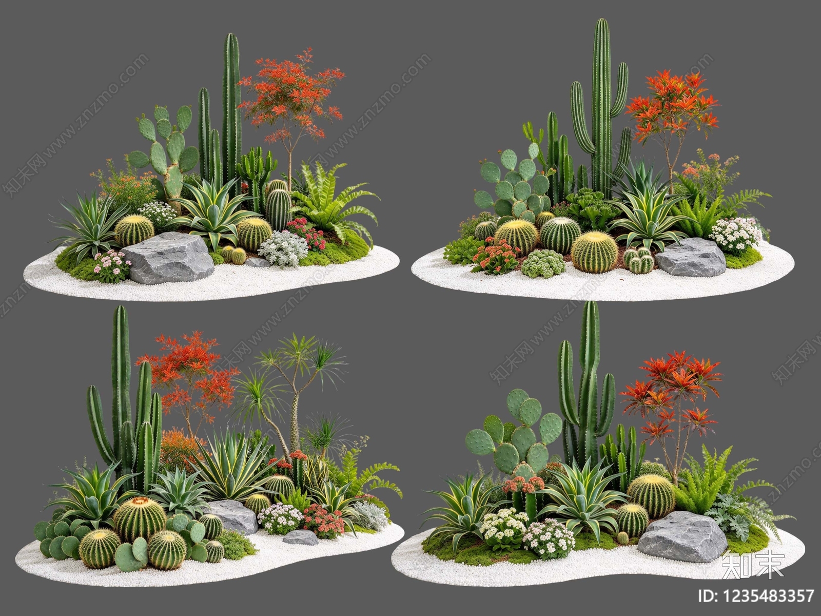 现代主义沙漠植物SU模型下载【ID:1235483357】