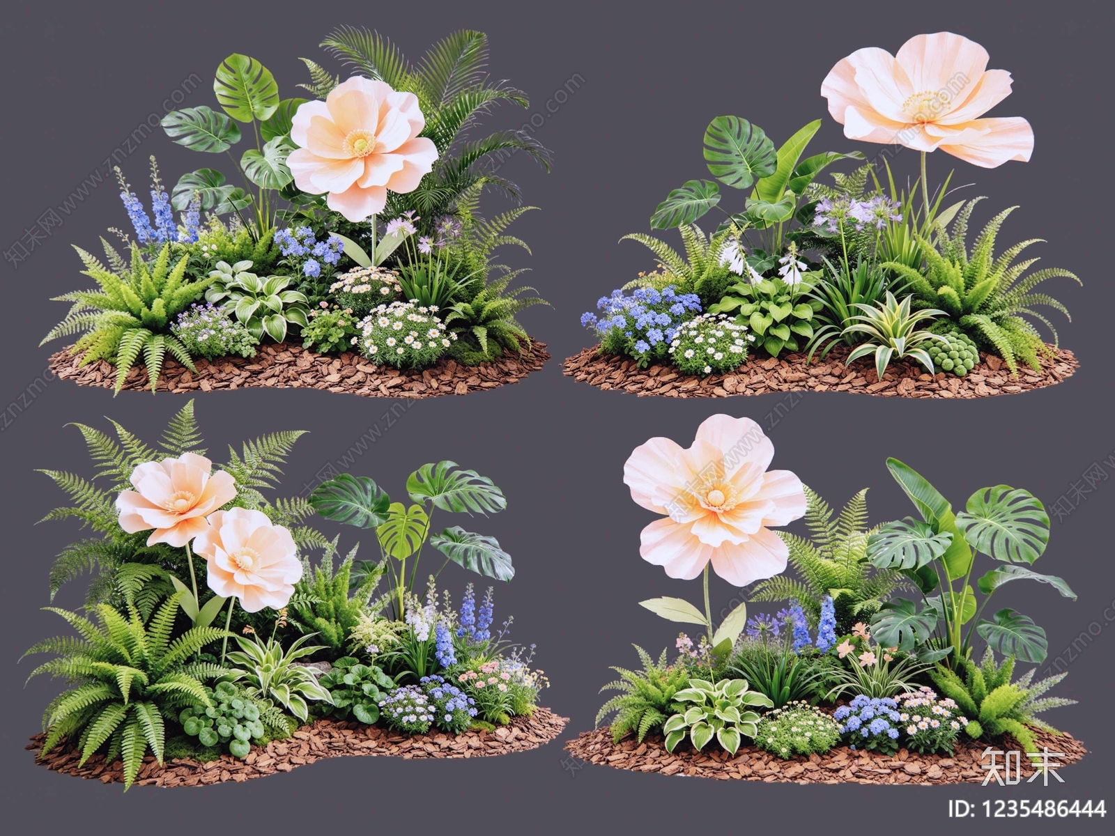 现代花境SU模型下载【ID:1235486444】