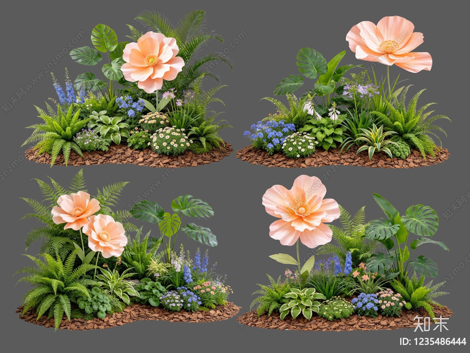 现代花境SU模型下载【ID:1235486444】