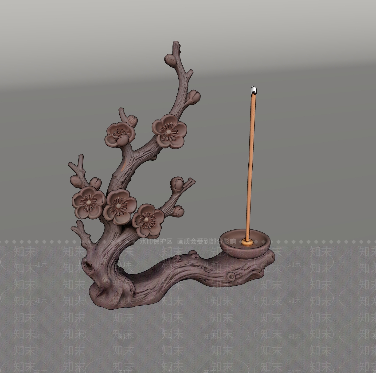 中式雕塑摆件SU模型下载【ID:1235492594】