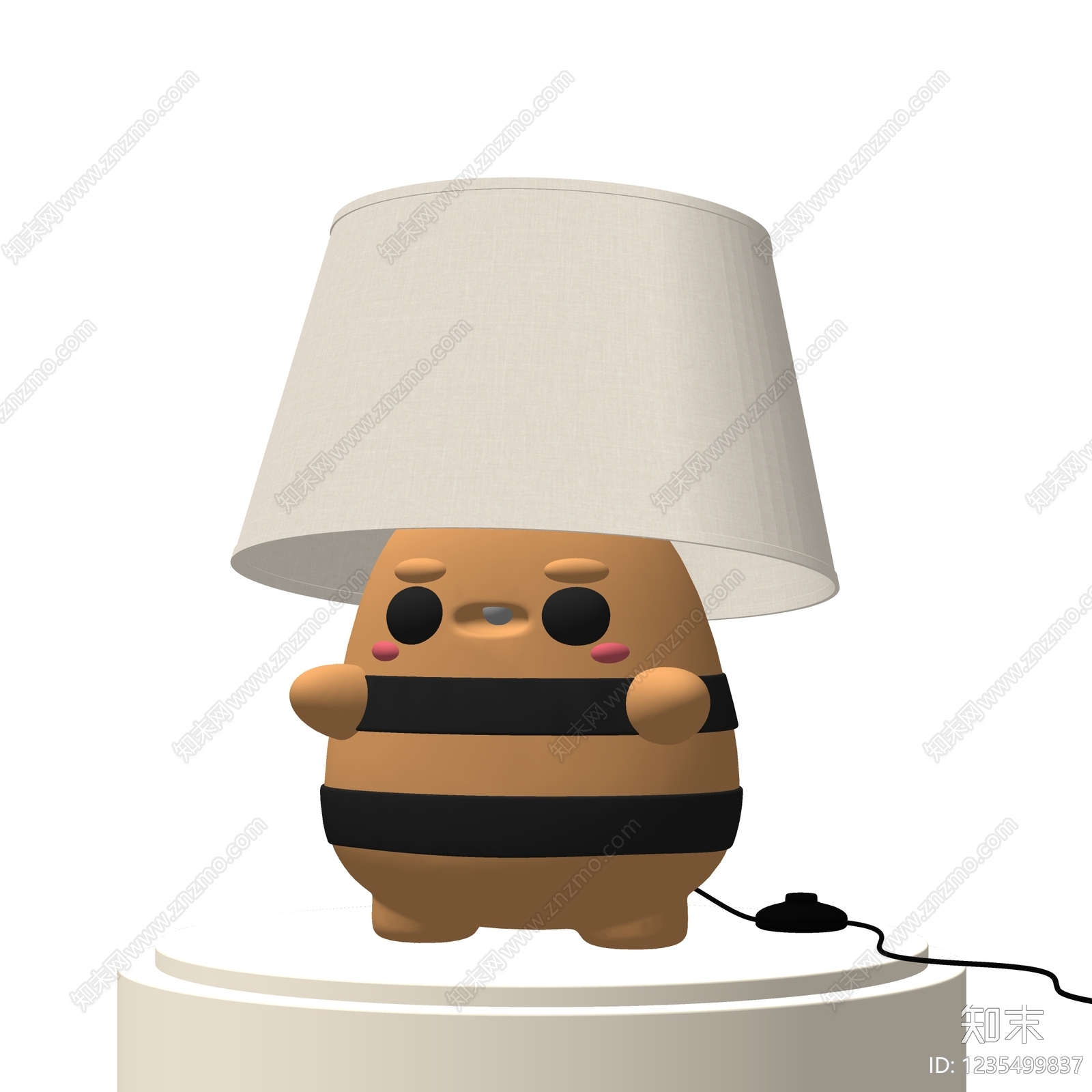 现代台灯SU模型下载【ID:1235499837】