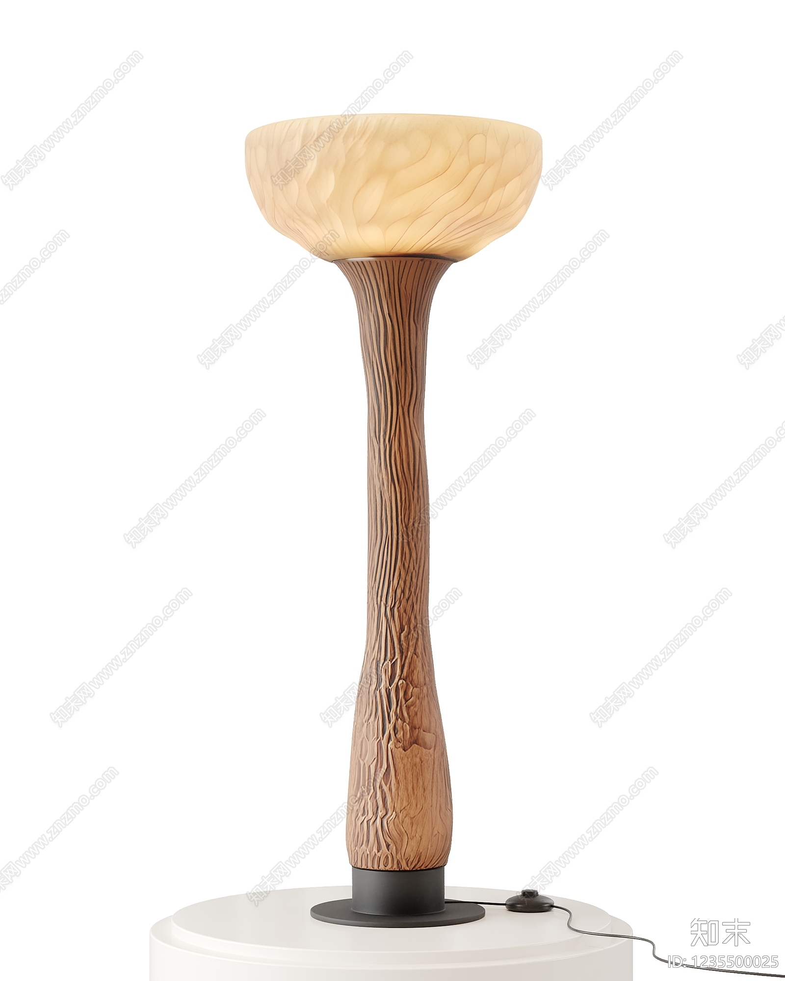 原木风落地灯SU模型下载【ID:1235500025】