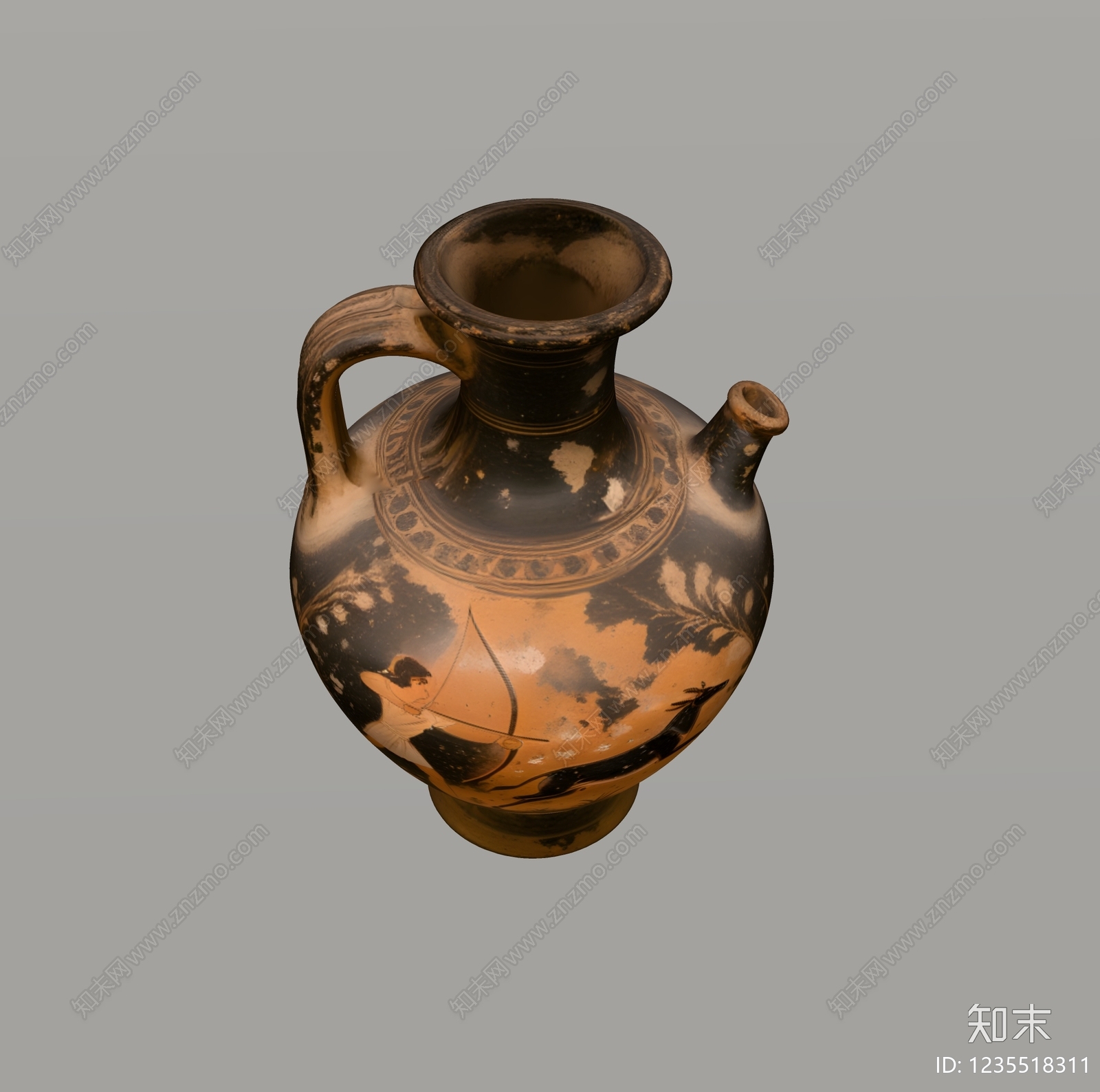复古罐子SU模型下载【ID:1235518311】