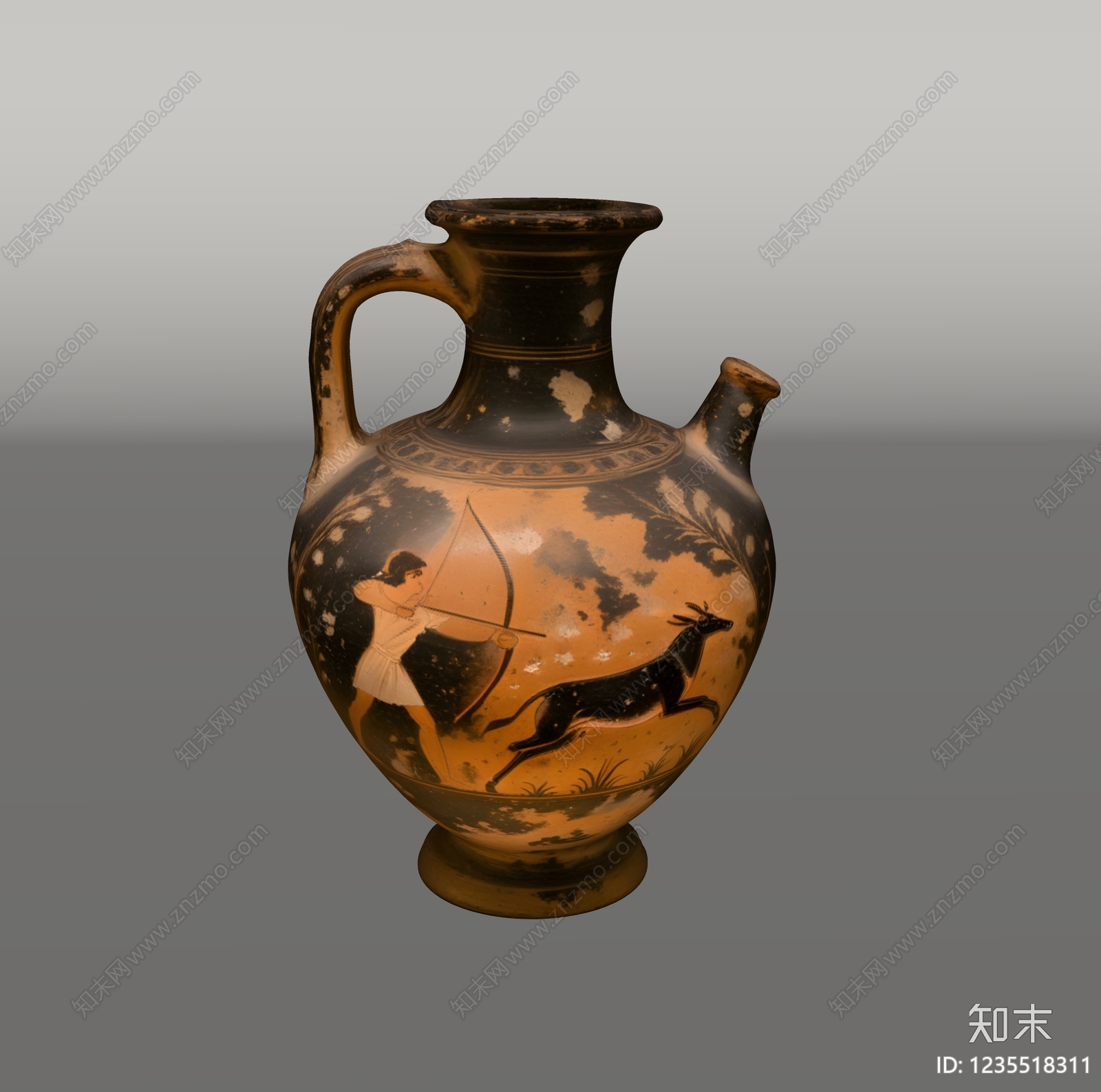 复古罐子SU模型下载【ID:1235518311】