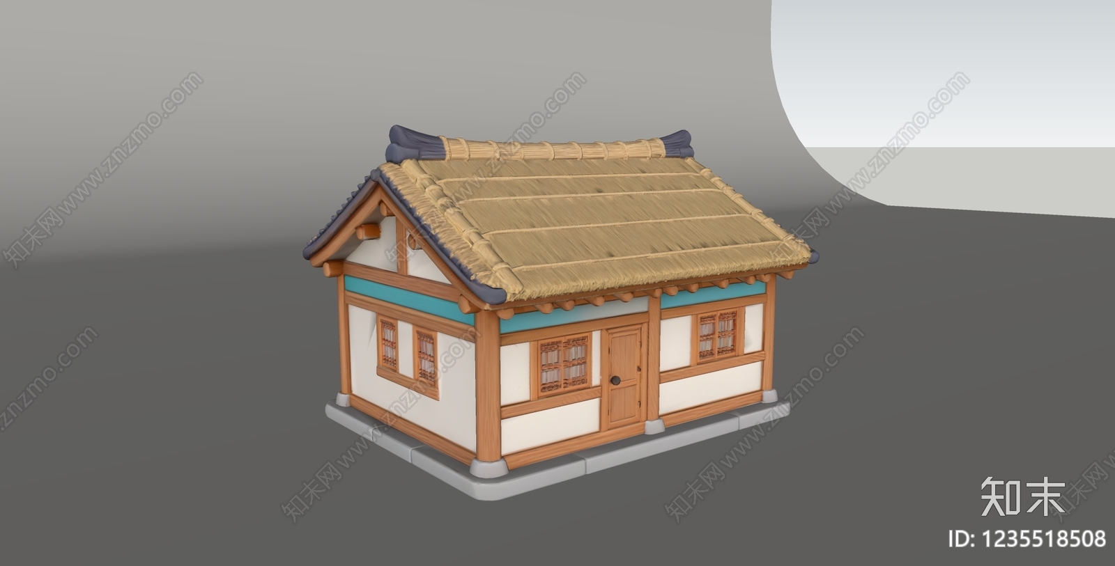 中式古建古建筑SU模型下载【ID:1235518508】