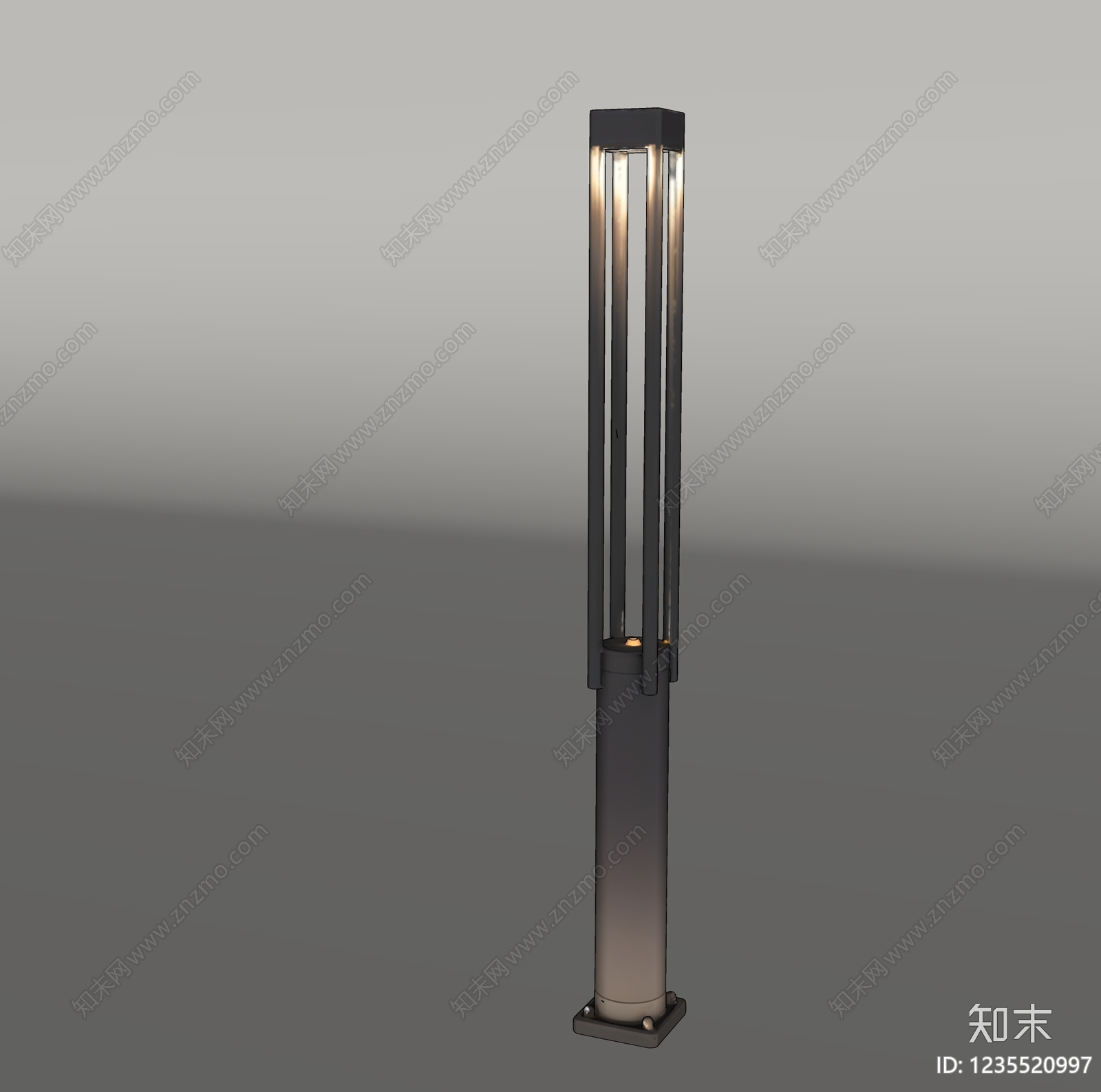 现代简约户外落地灯SU模型下载【ID:1235520997】