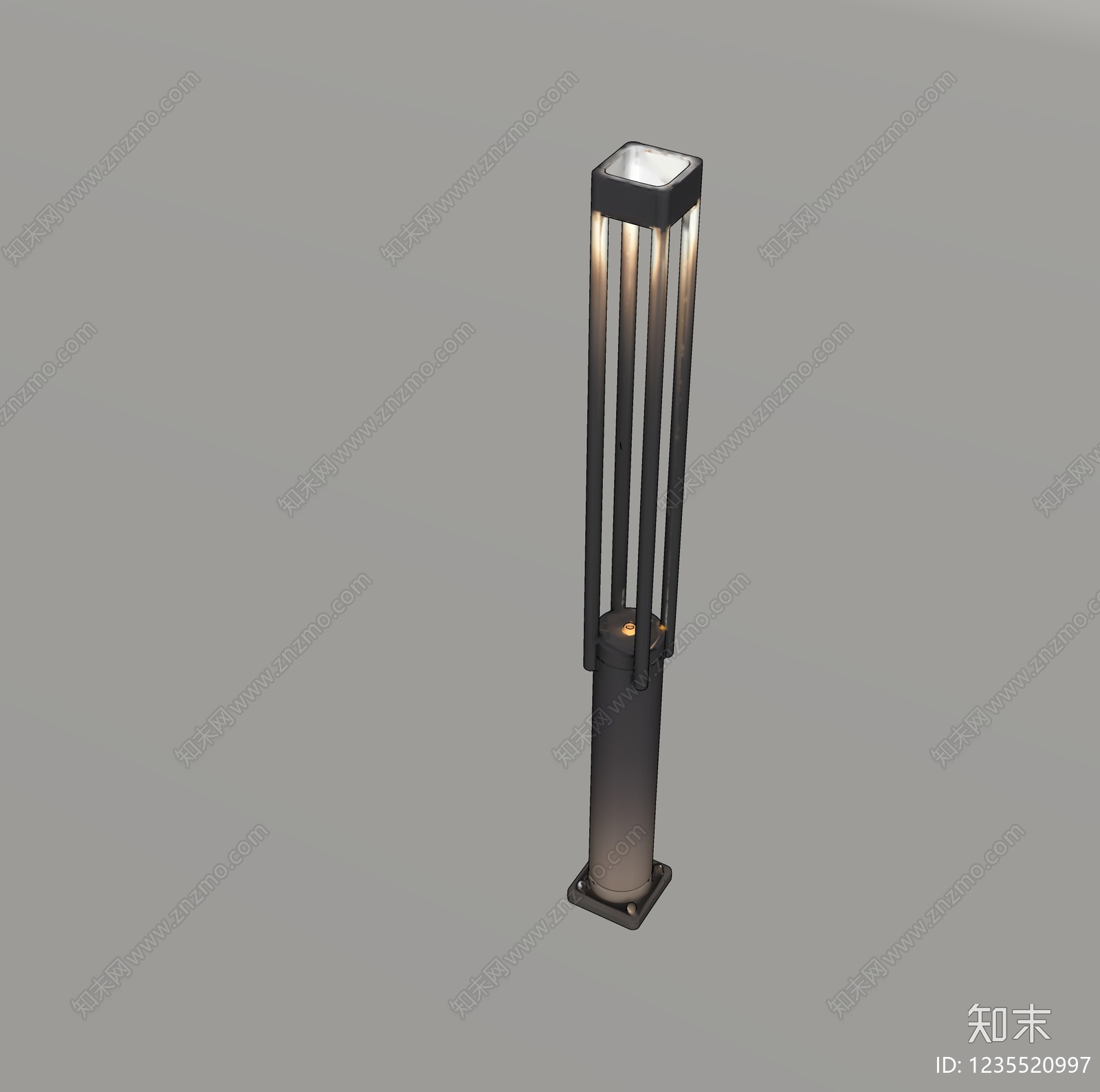 现代简约户外落地灯SU模型下载【ID:1235520997】
